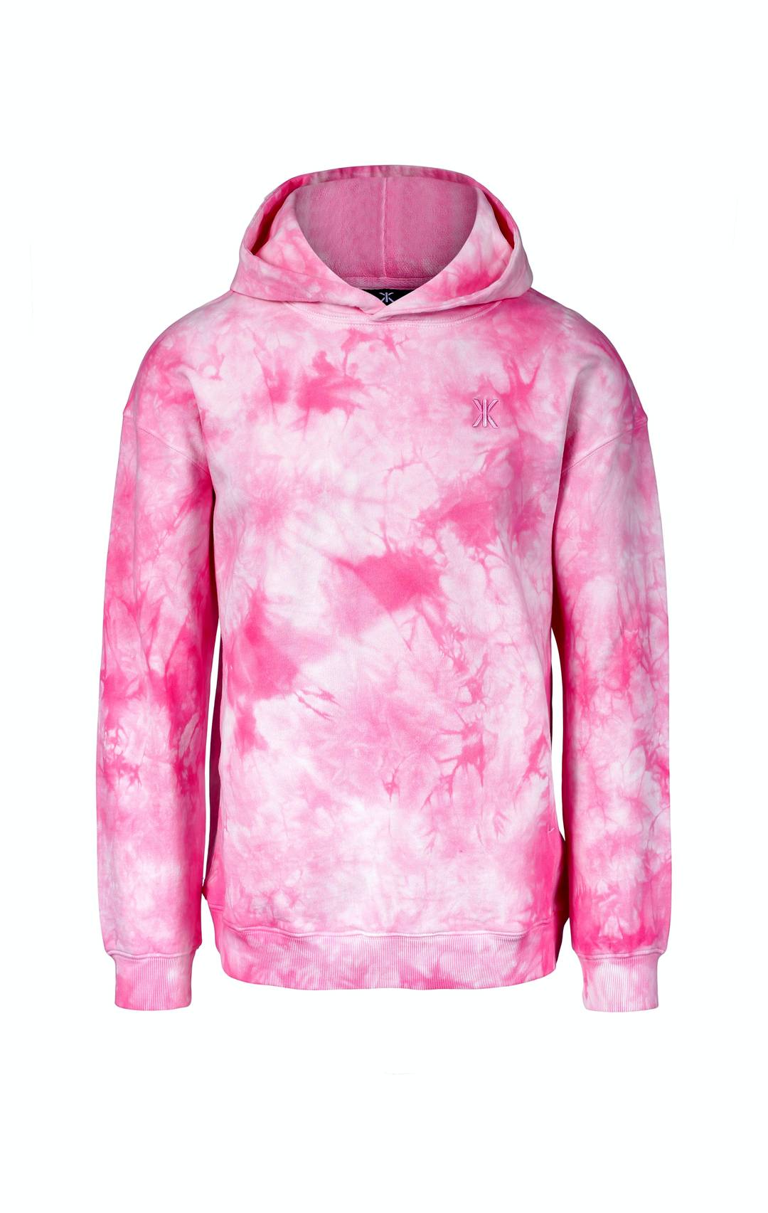 PINK sweatshirt in MULTI TYE DYE QUARTER ZIP - Athletic apparel