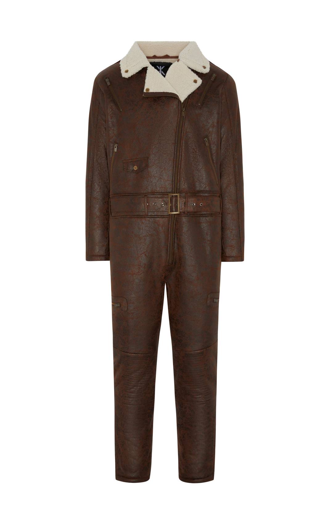 One piece leather jumpsuit online