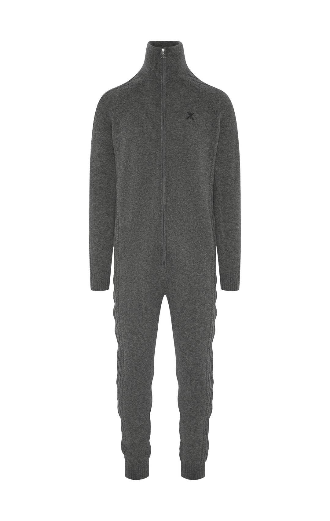 The Cashmere Cable Jumpsuit Grey Melange