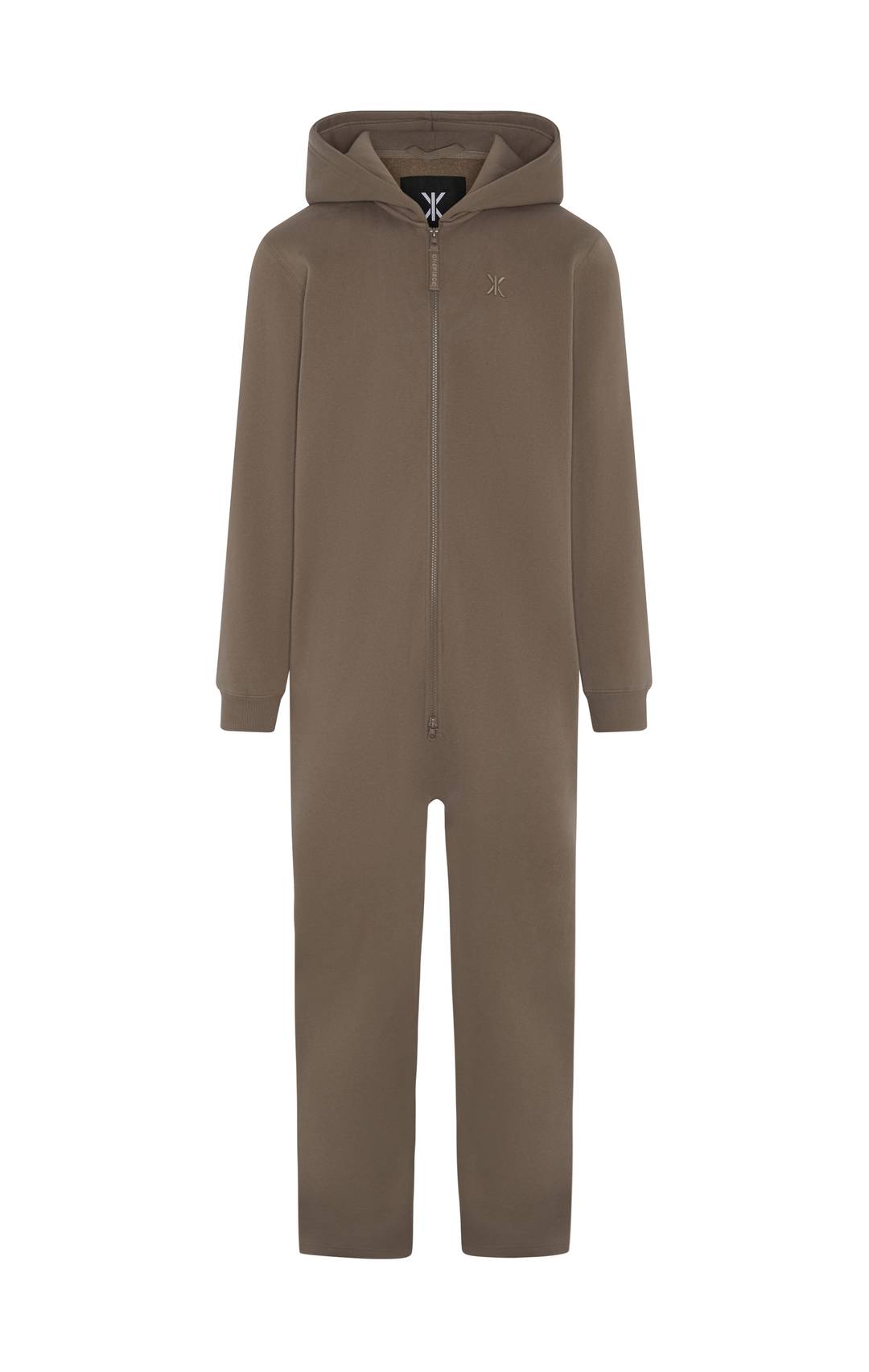 The Straight Leg Jogger Jumpsuit Brown - Onepiece