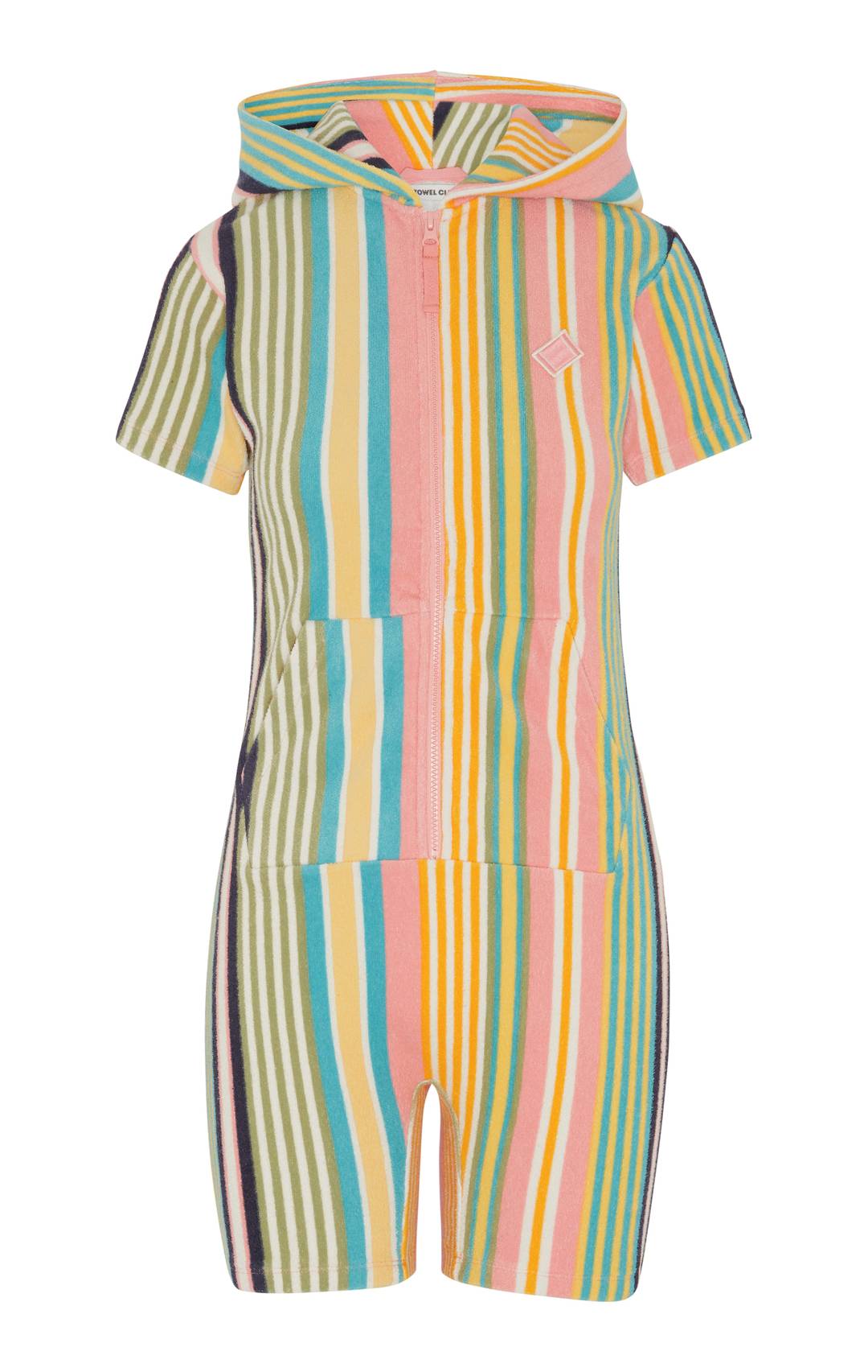 Towel Club Short Fitted Jumpsuit Stripe - Onepiece