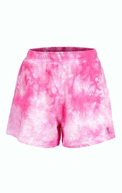 Pink store tie shorts