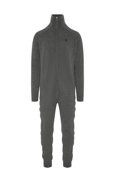 The Cashmere Cable Jumpsuit Grey Melange - Onepiece