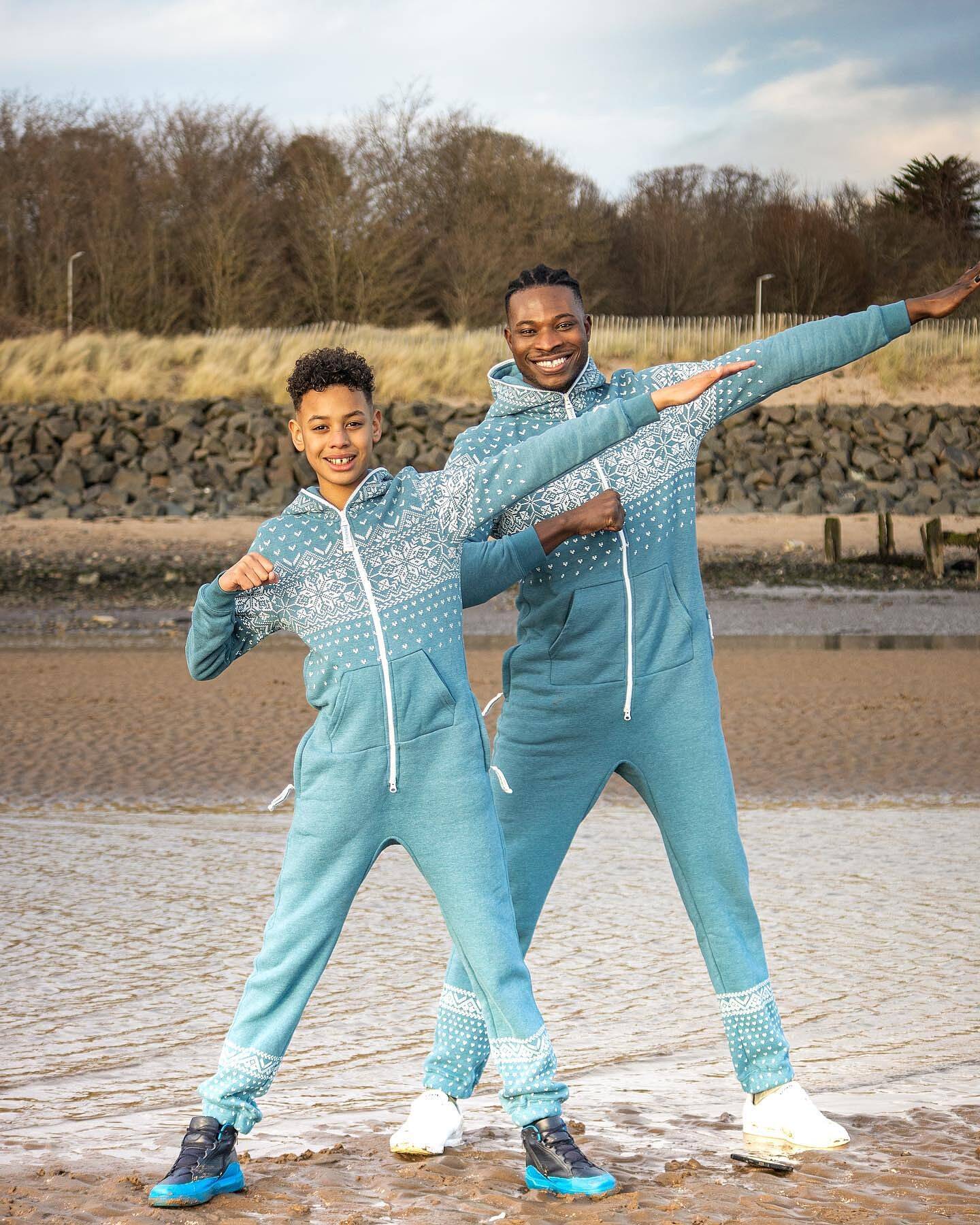 Alpine 3.0 KIDS Jumpsuit Blue Melange - Onepiece