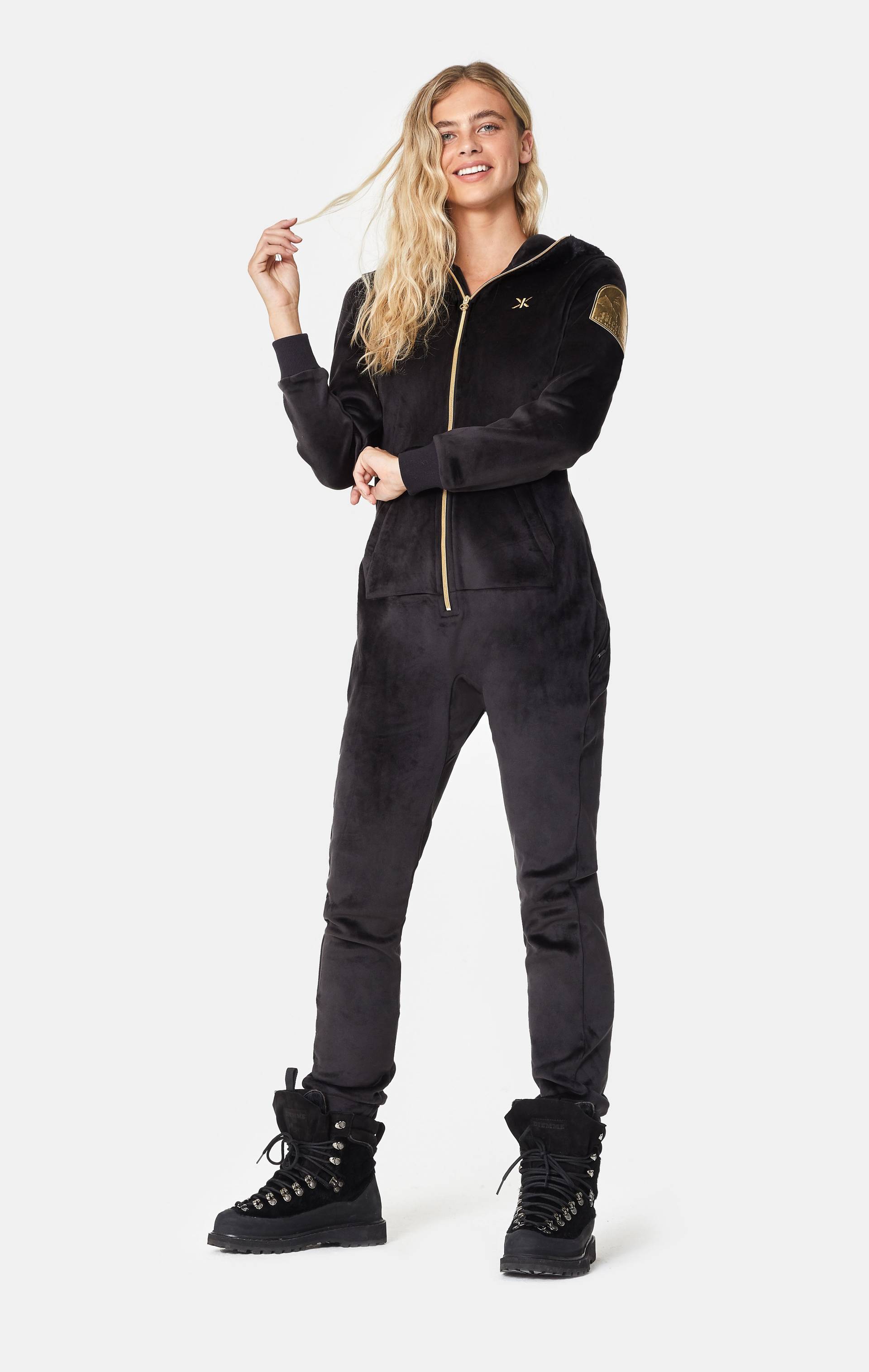 Womens black one store piece fitted jumpsuit