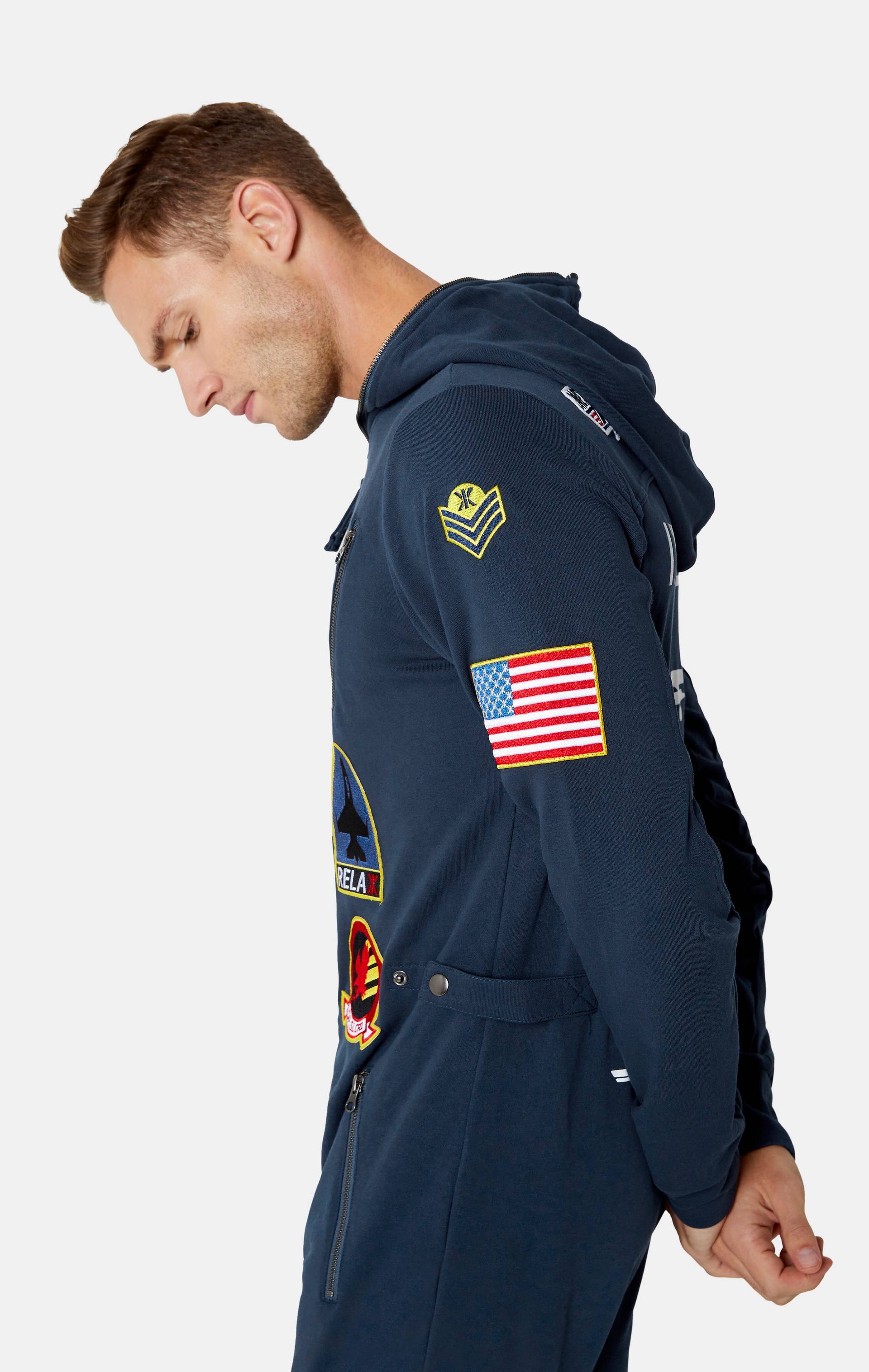 Onepiece Aviator Onesie Midnight Blue - 5