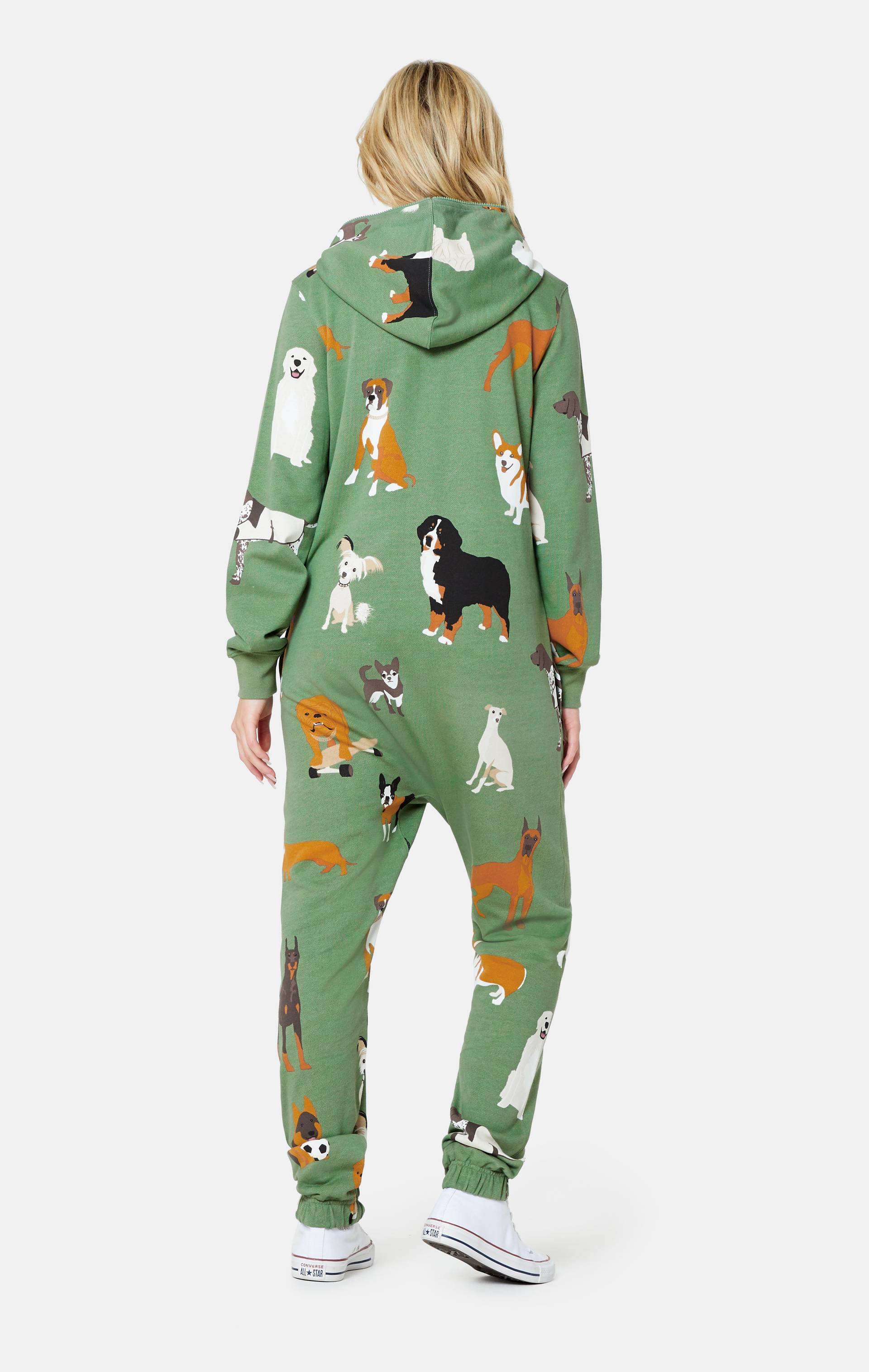 Onepiece Dogs Out Jumpsuit Green - 7