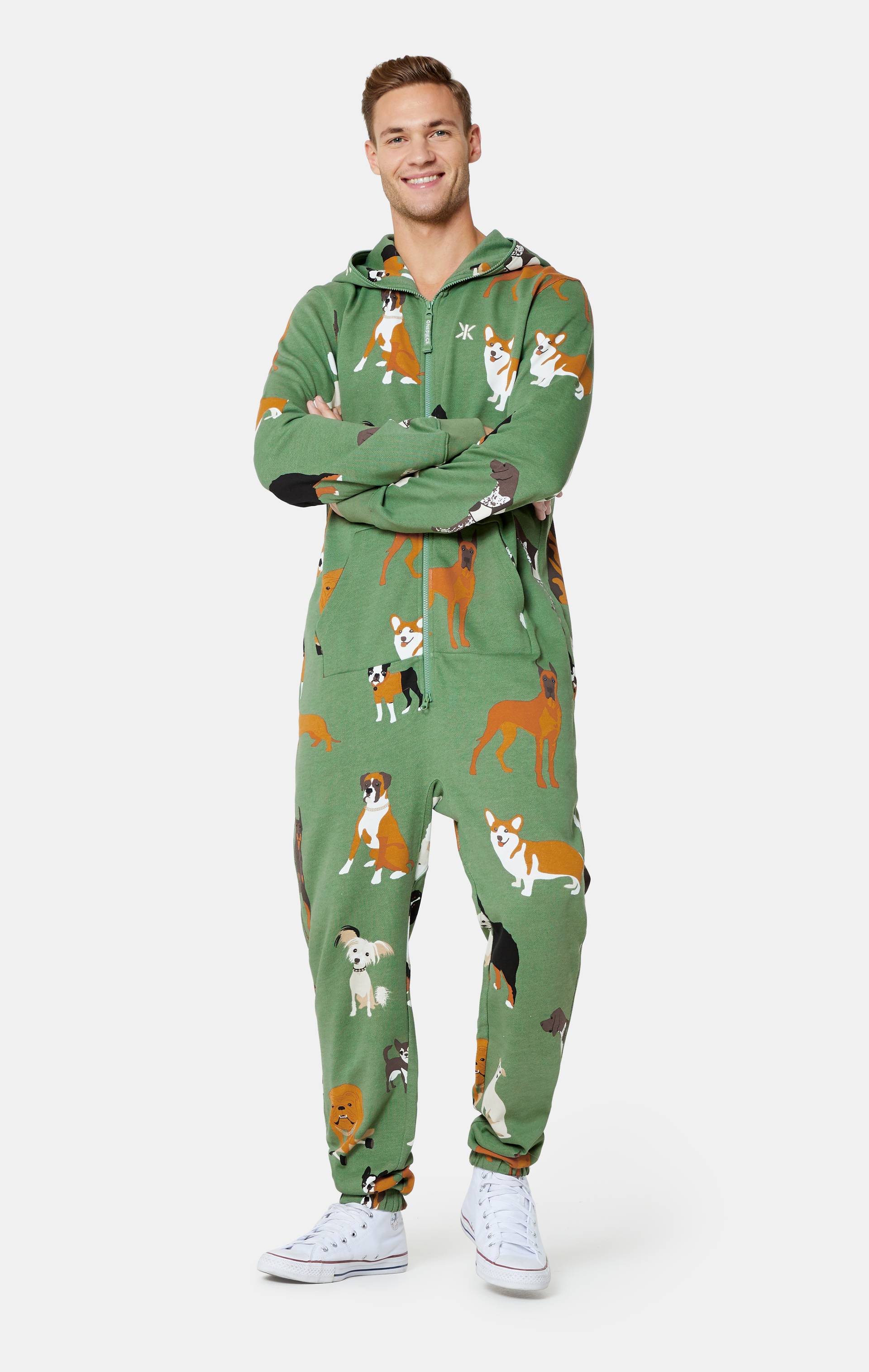 Onepiece Dogs Out Jumpsuit Green - 2