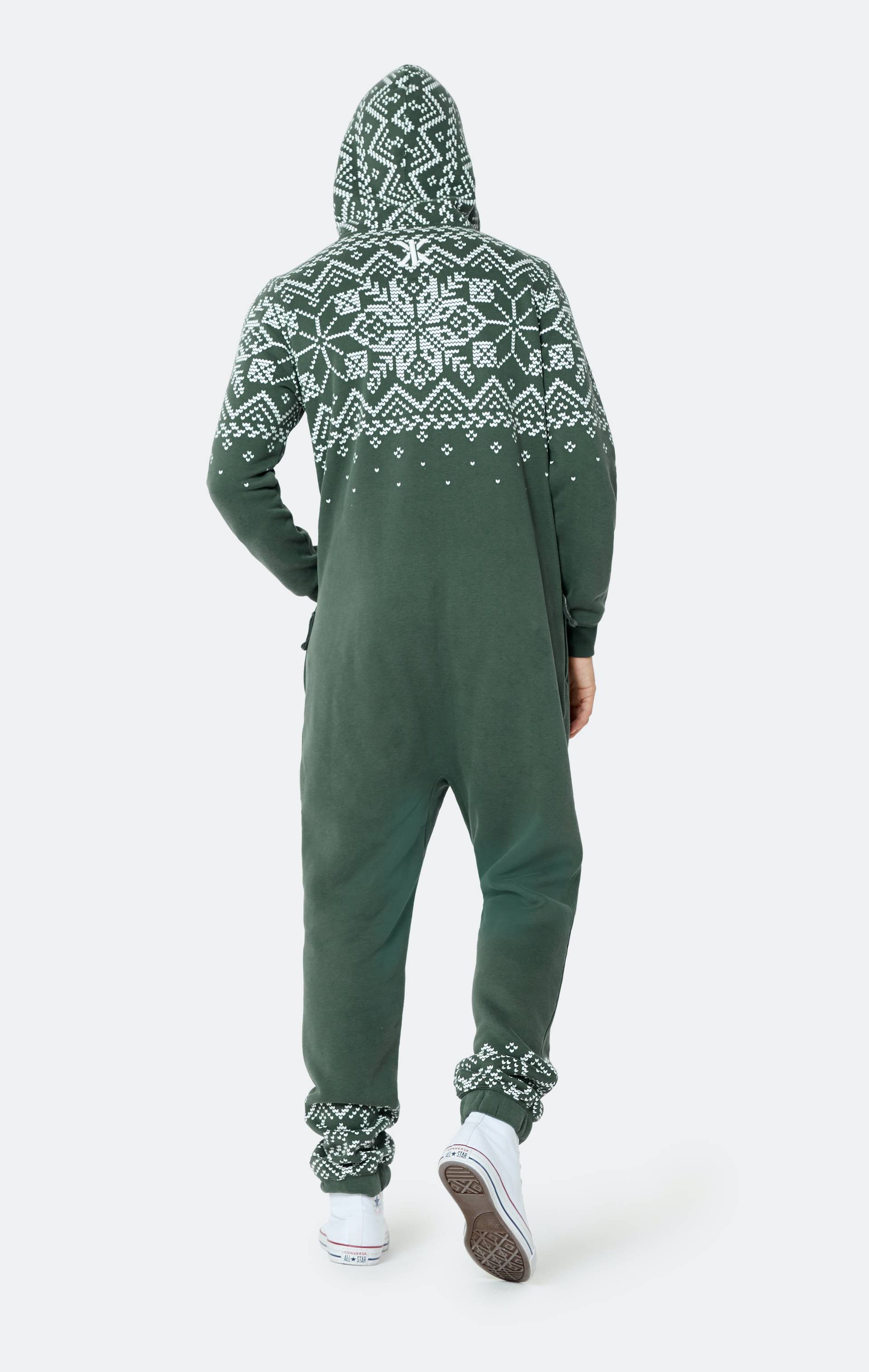 Onepiece Flakes Jumpsuit Green - 4