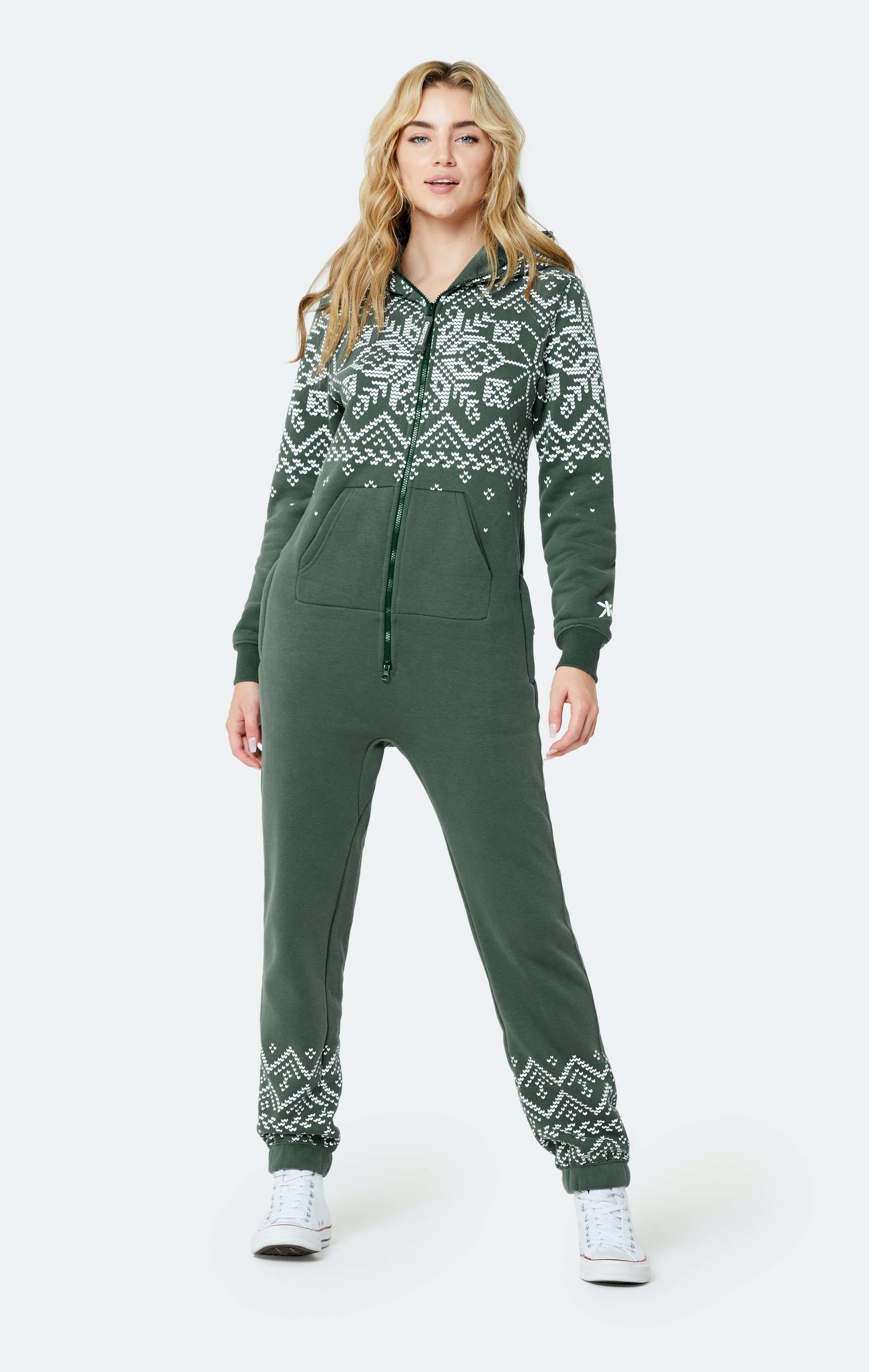 Onepiece Flakes Jumpsuit Green - 5