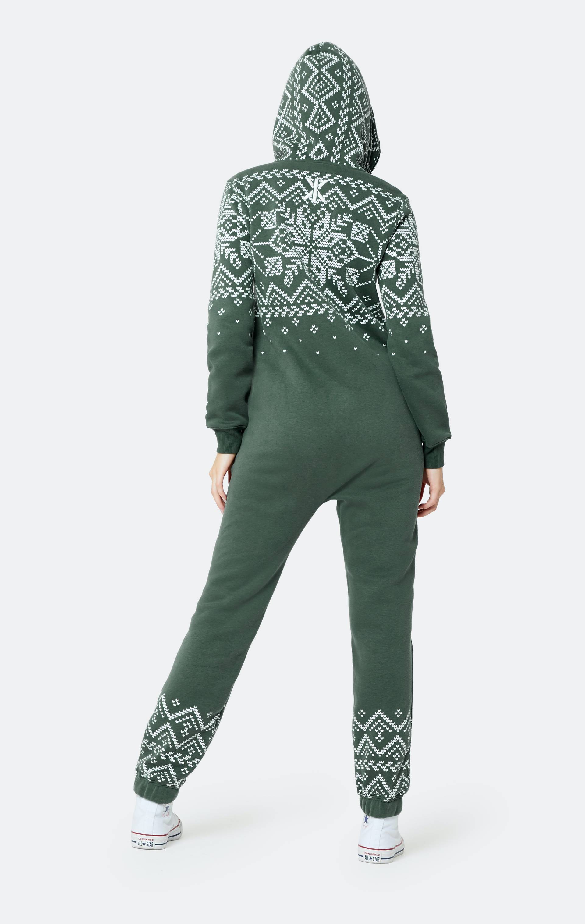 Onepiece Flakes Jumpsuit Green - 9
