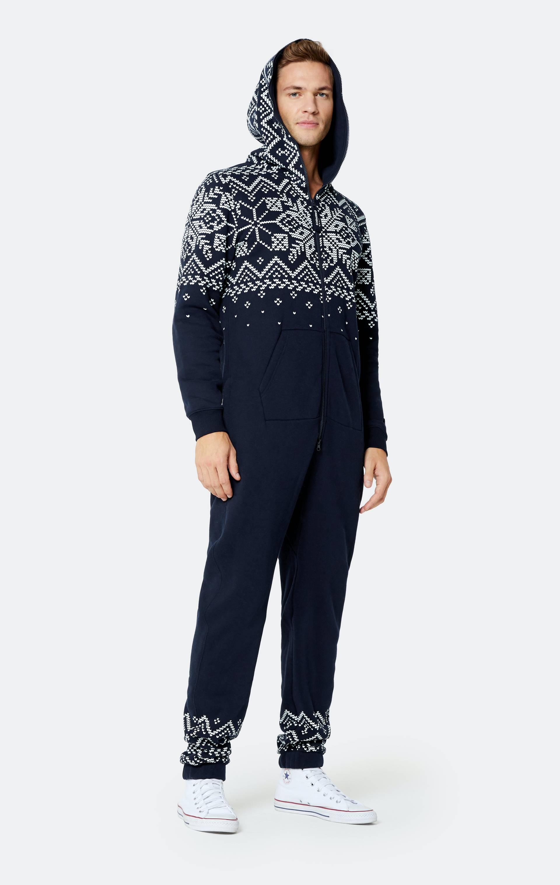 Onepiece Flakes Jumpsuit Navy - 5