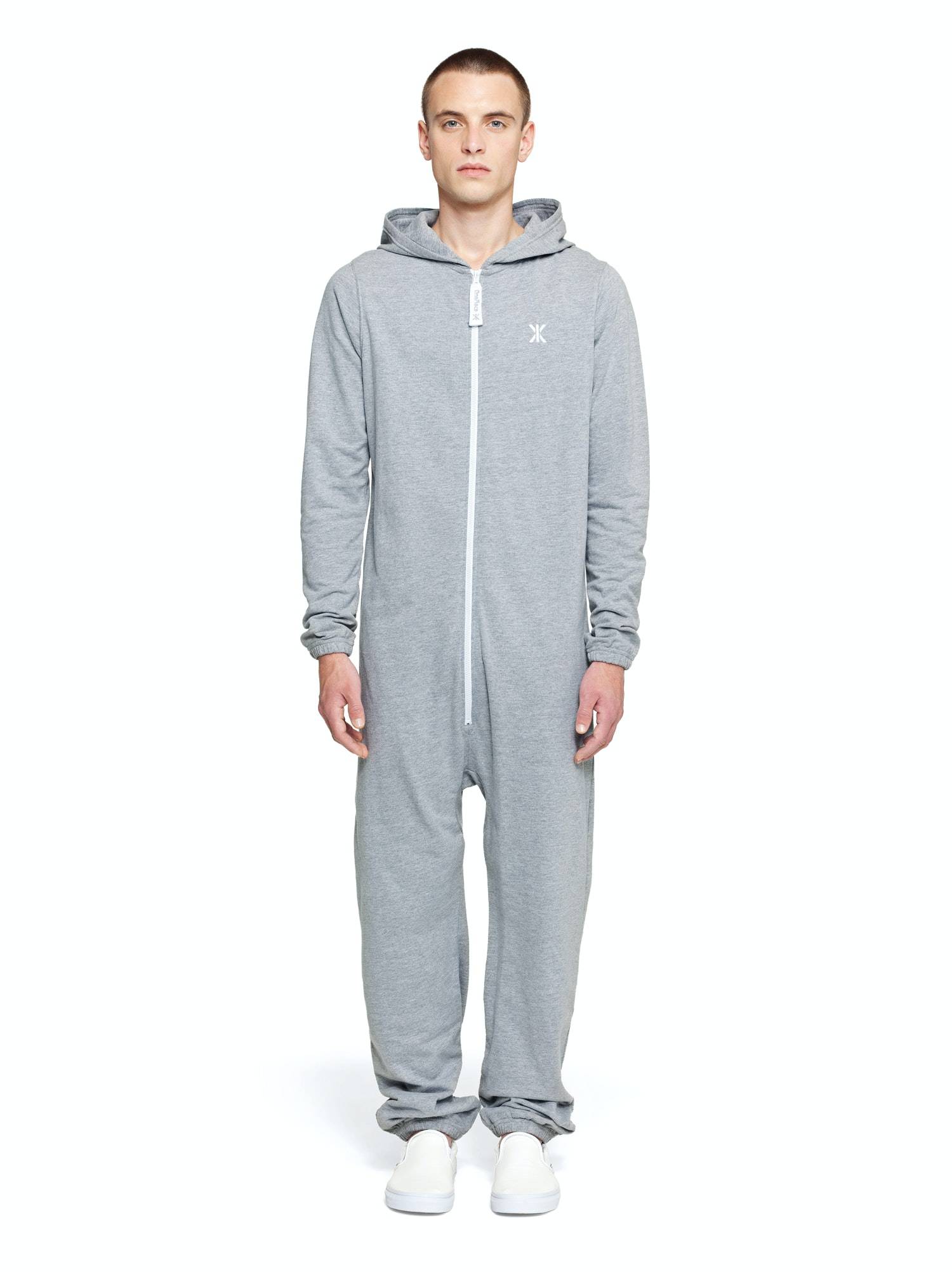 Onepiece Mono Onesie Grey Melange - 2
