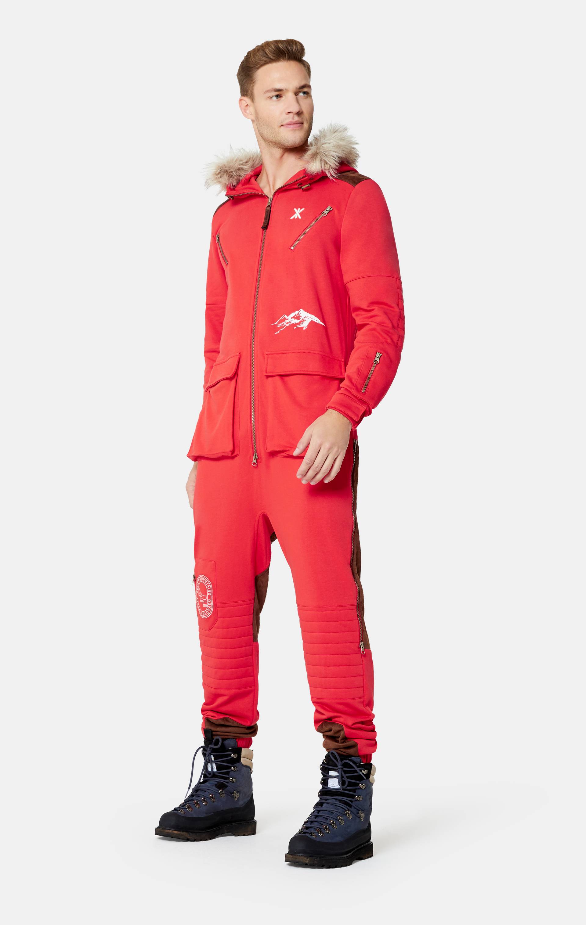 Onepiece Mountain Climber Jumpsuit Red - 2