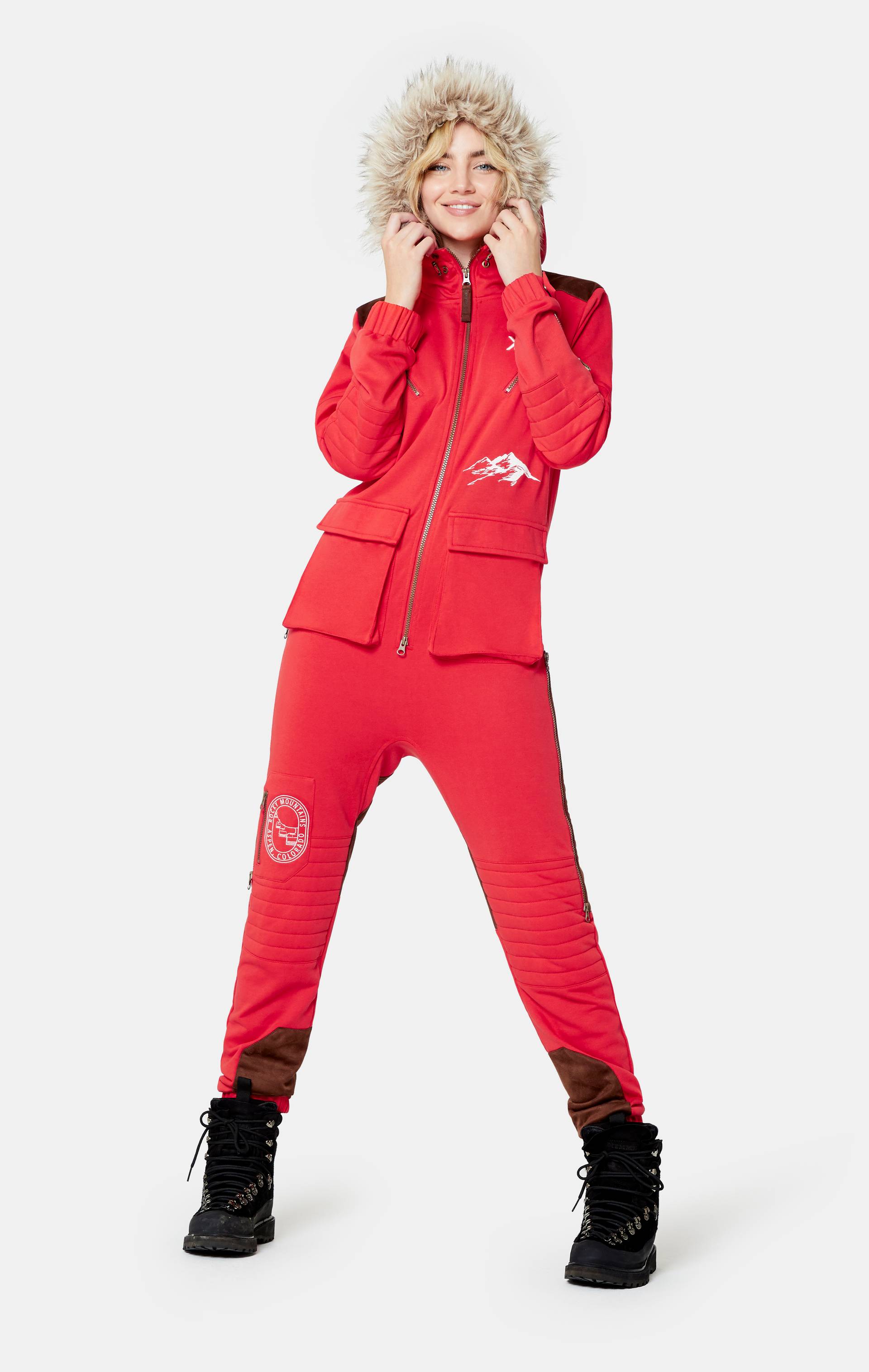 Onepiece Mountain Climber Jumpsuit Red - 10