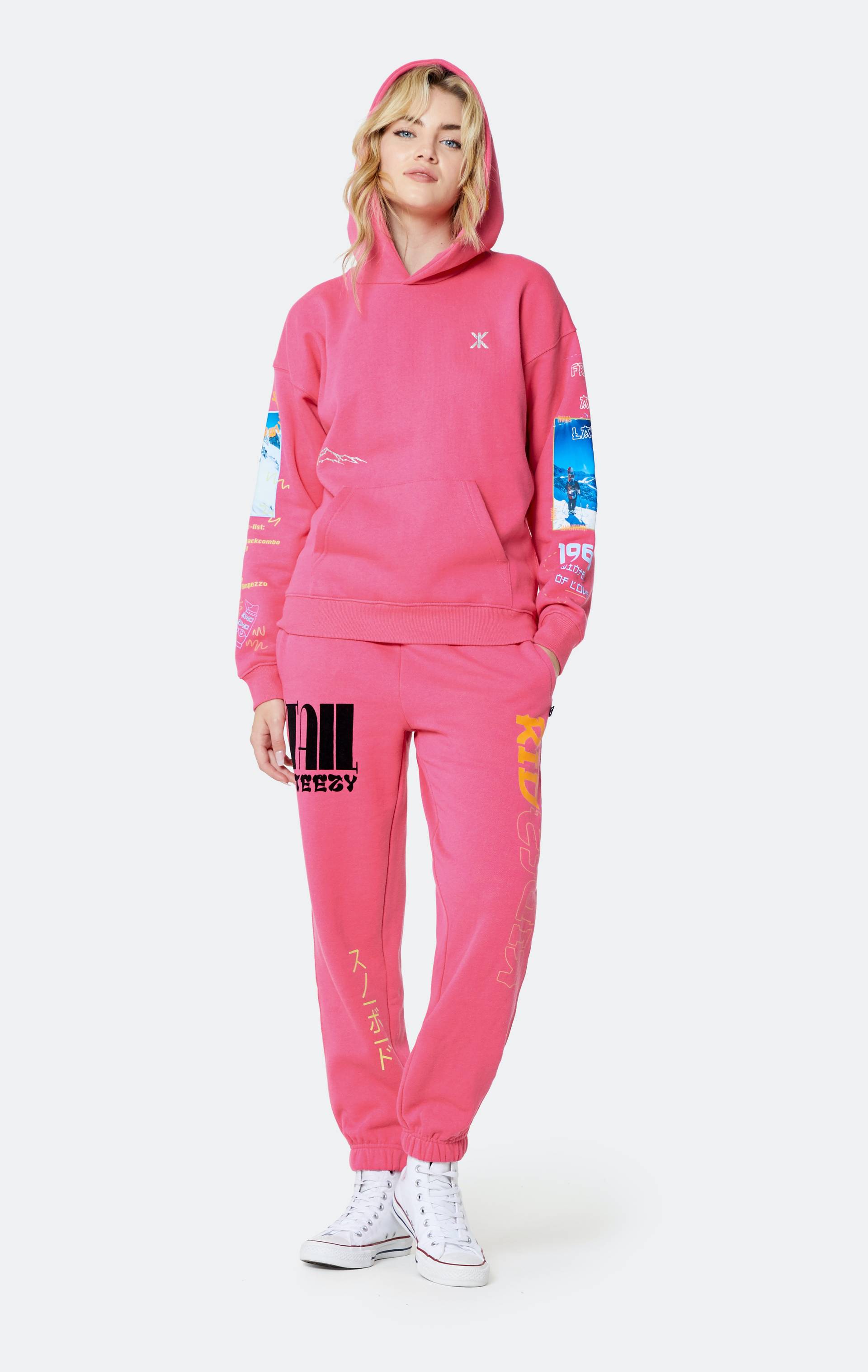 Onepiece Off Piste Hoodie Pink - 9