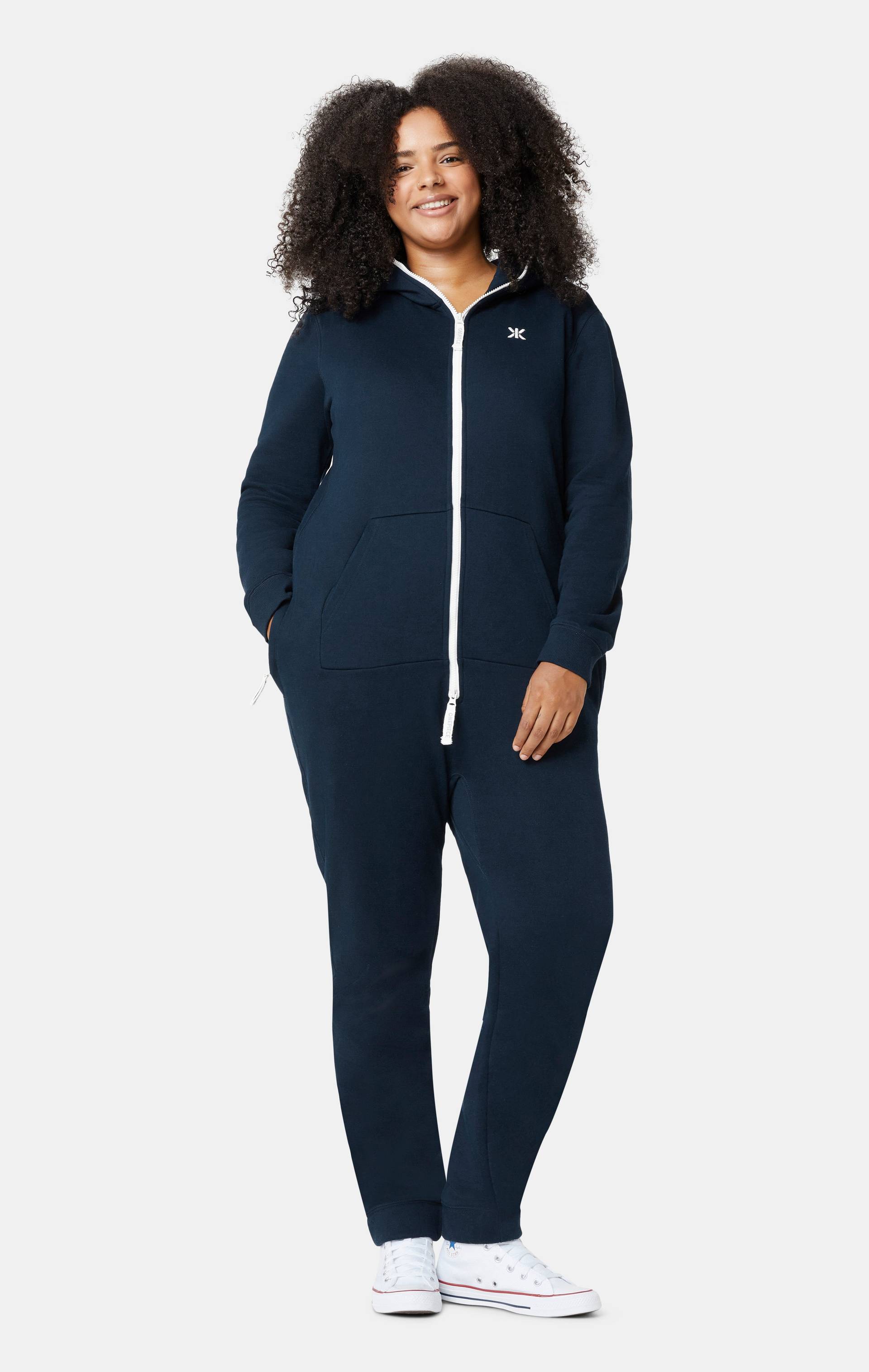 Original Onesie Tall Neck Jumpsuit Navy - Onepiece