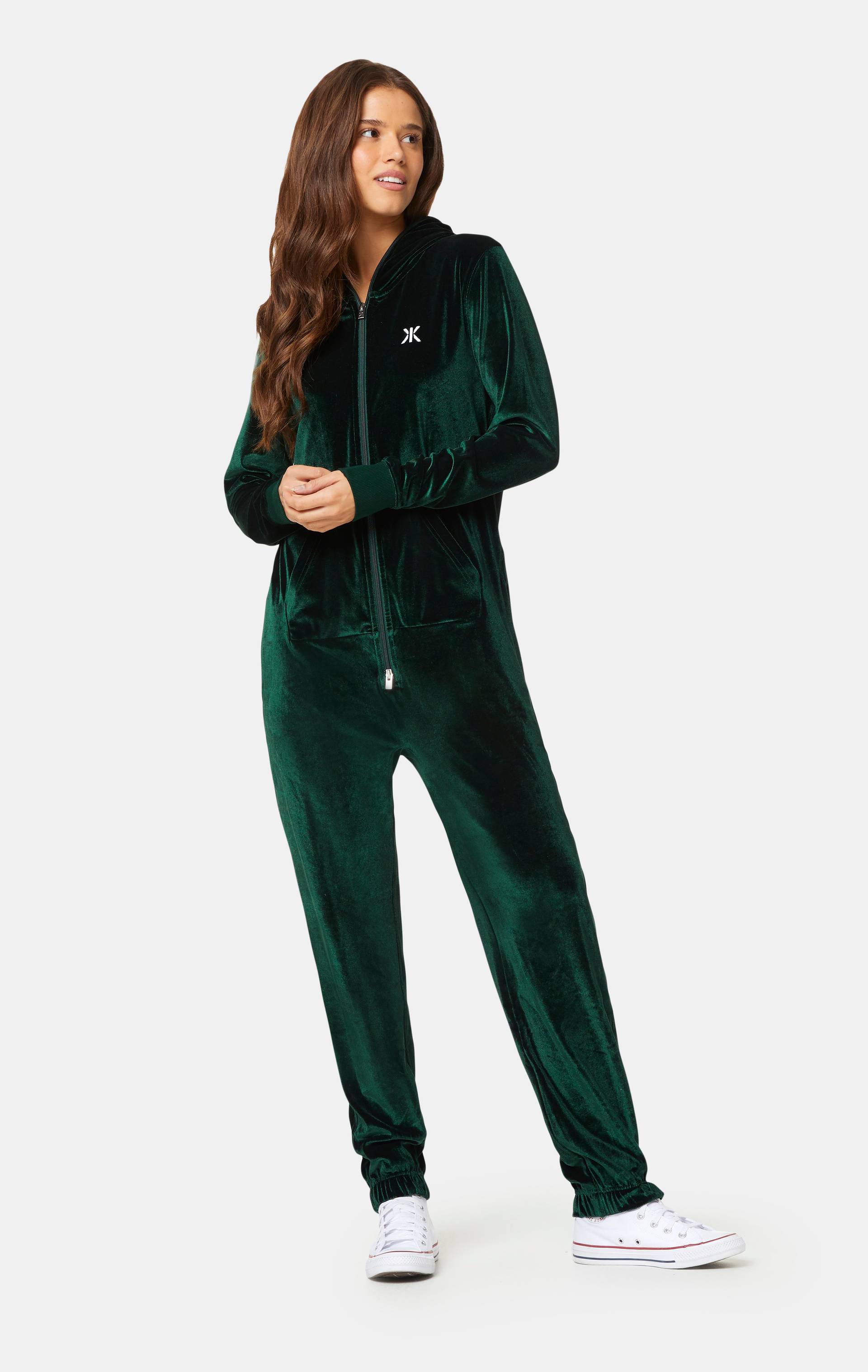 Onepiece Original Velour Jumpsuit Green - 7