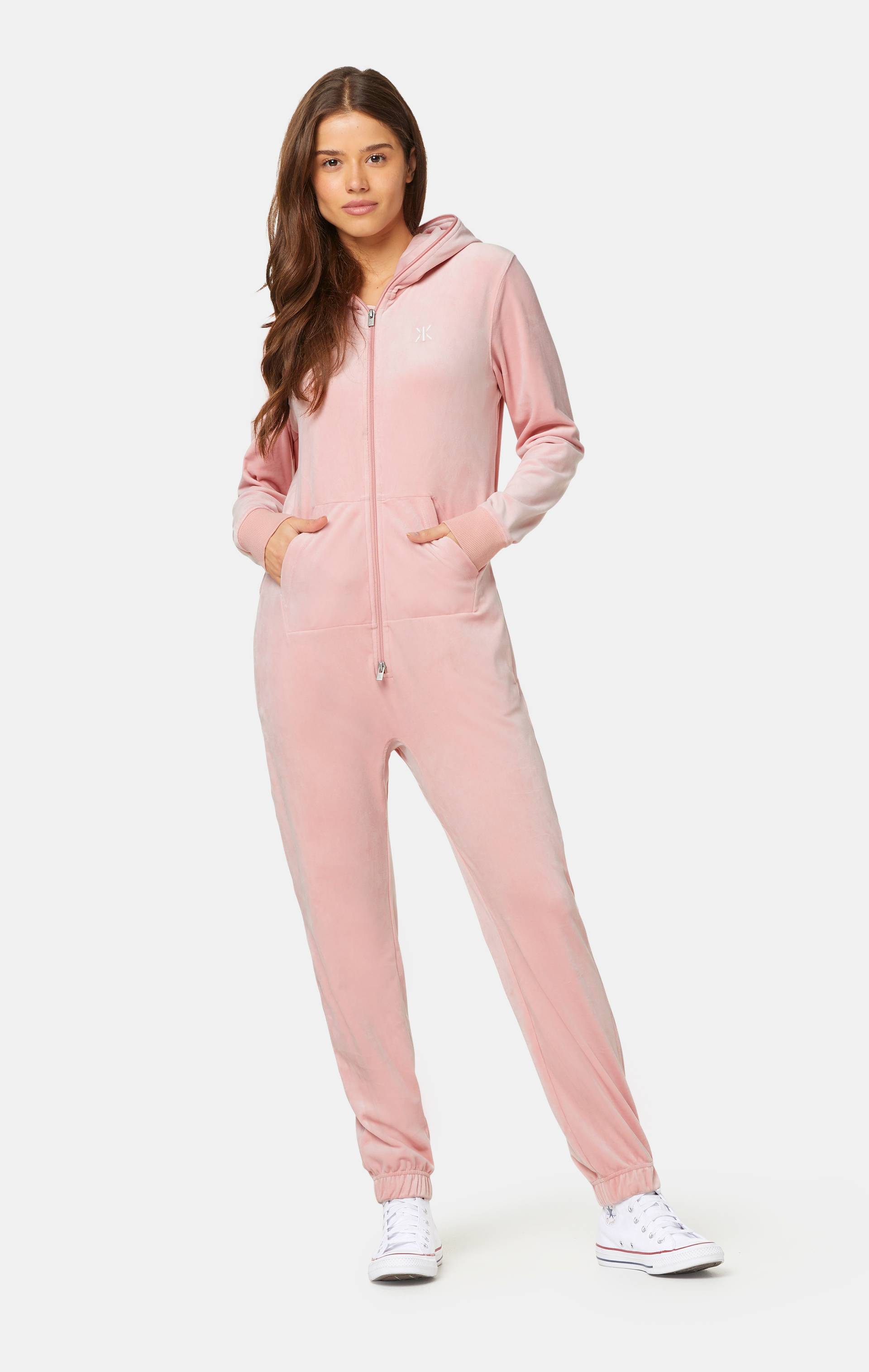 Onepiece Original Velvet Jumpsuit Soft Pink - 5