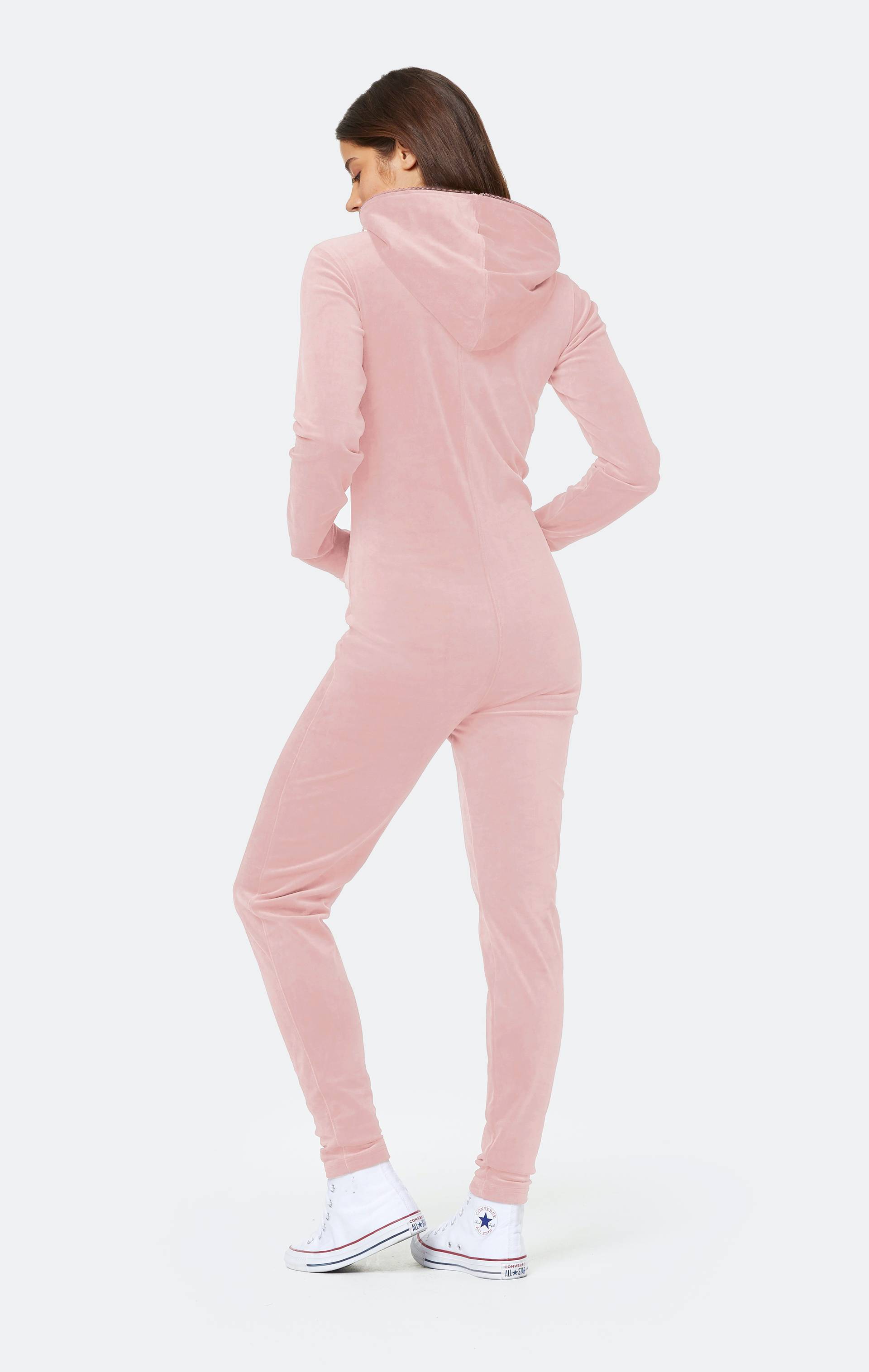 Onepiece Original Velvet Fitted Jumpsuit Pink - 3