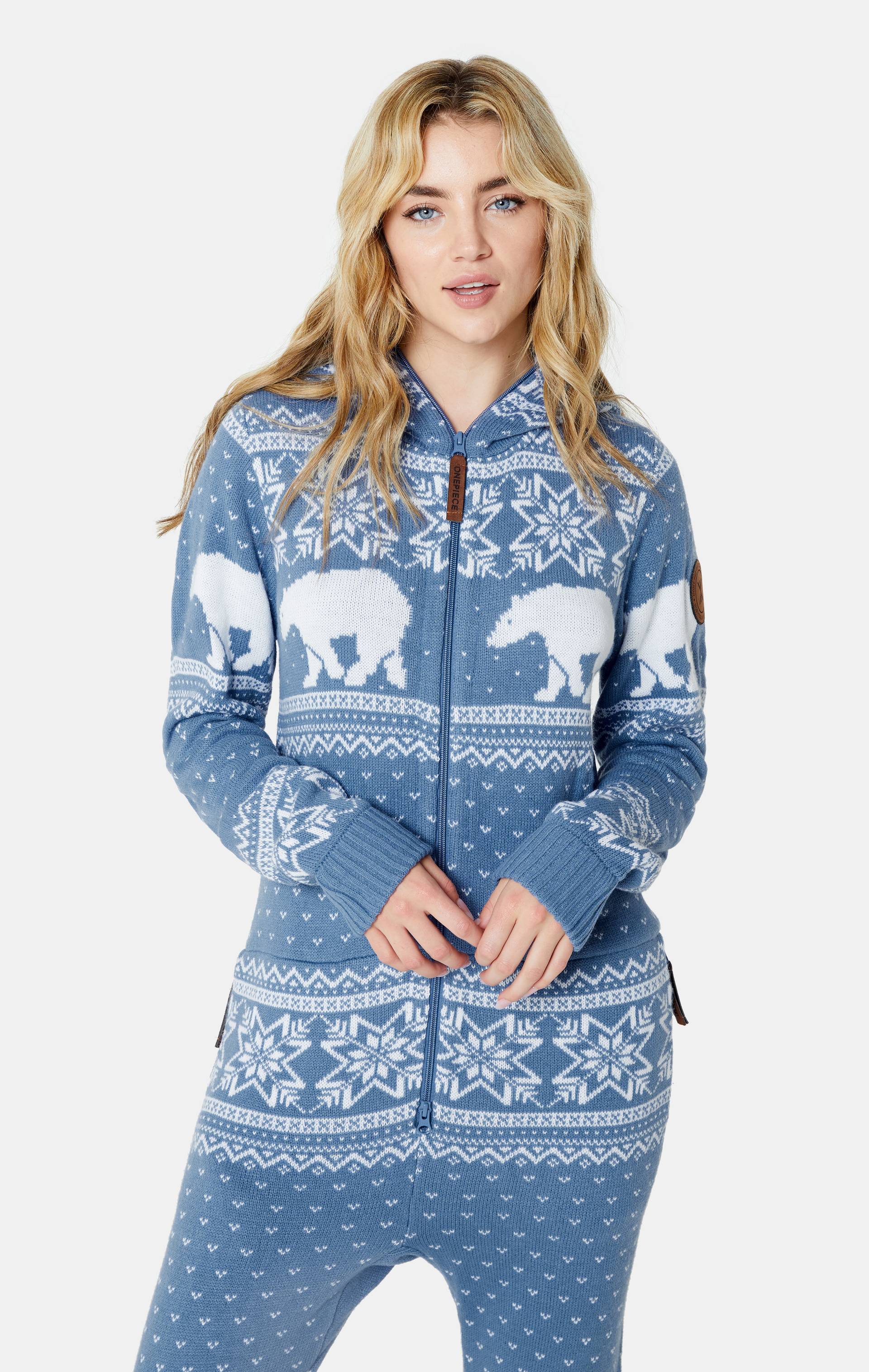 Onepiece Polar Bears Are Coming Jumpsuit Light Blue - 7