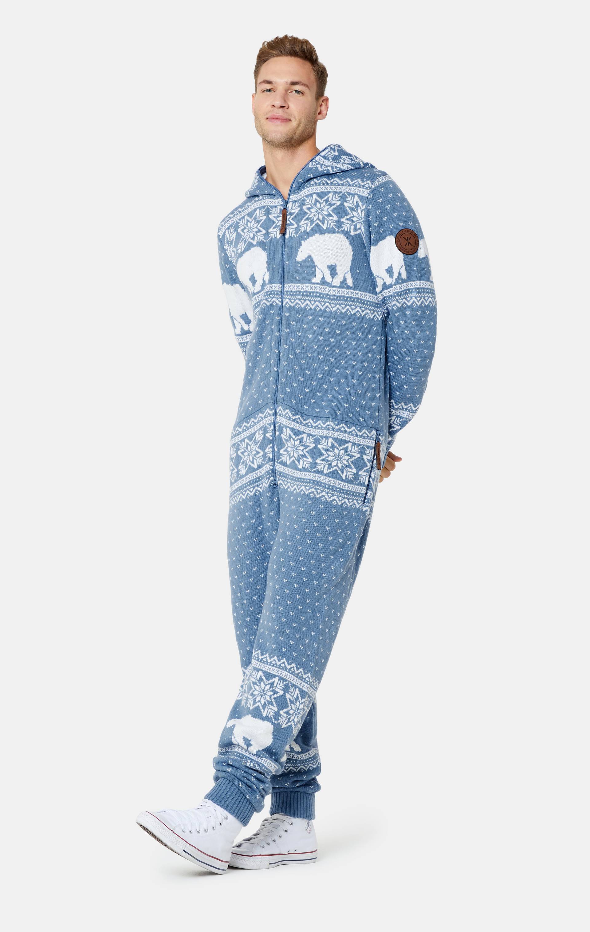 Onepiece Polar Bears Are Coming Jumpsuit Light Blue - 2