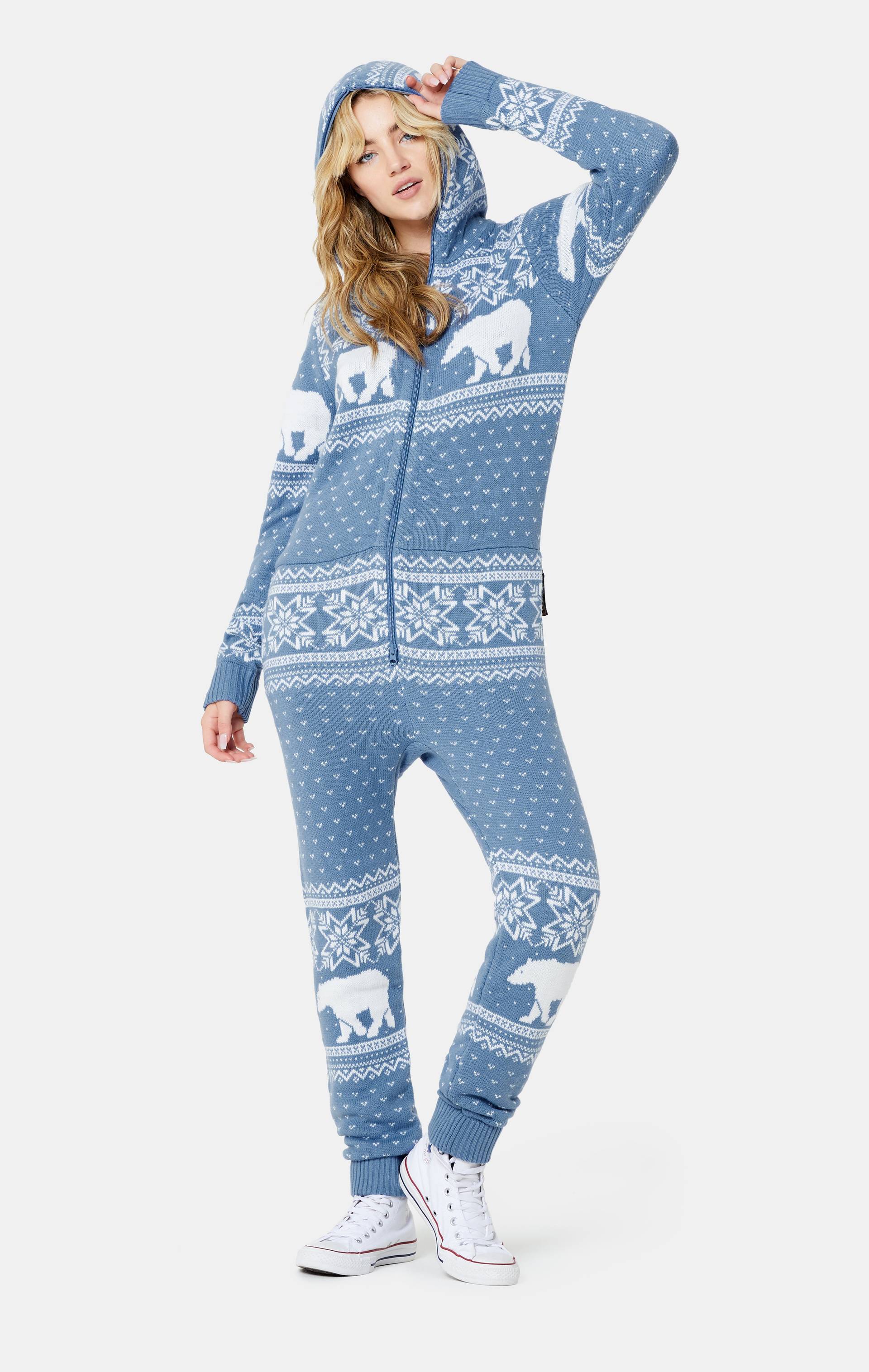 Onepiece Polar Bears Are Coming Jumpsuit Light Blue - 9