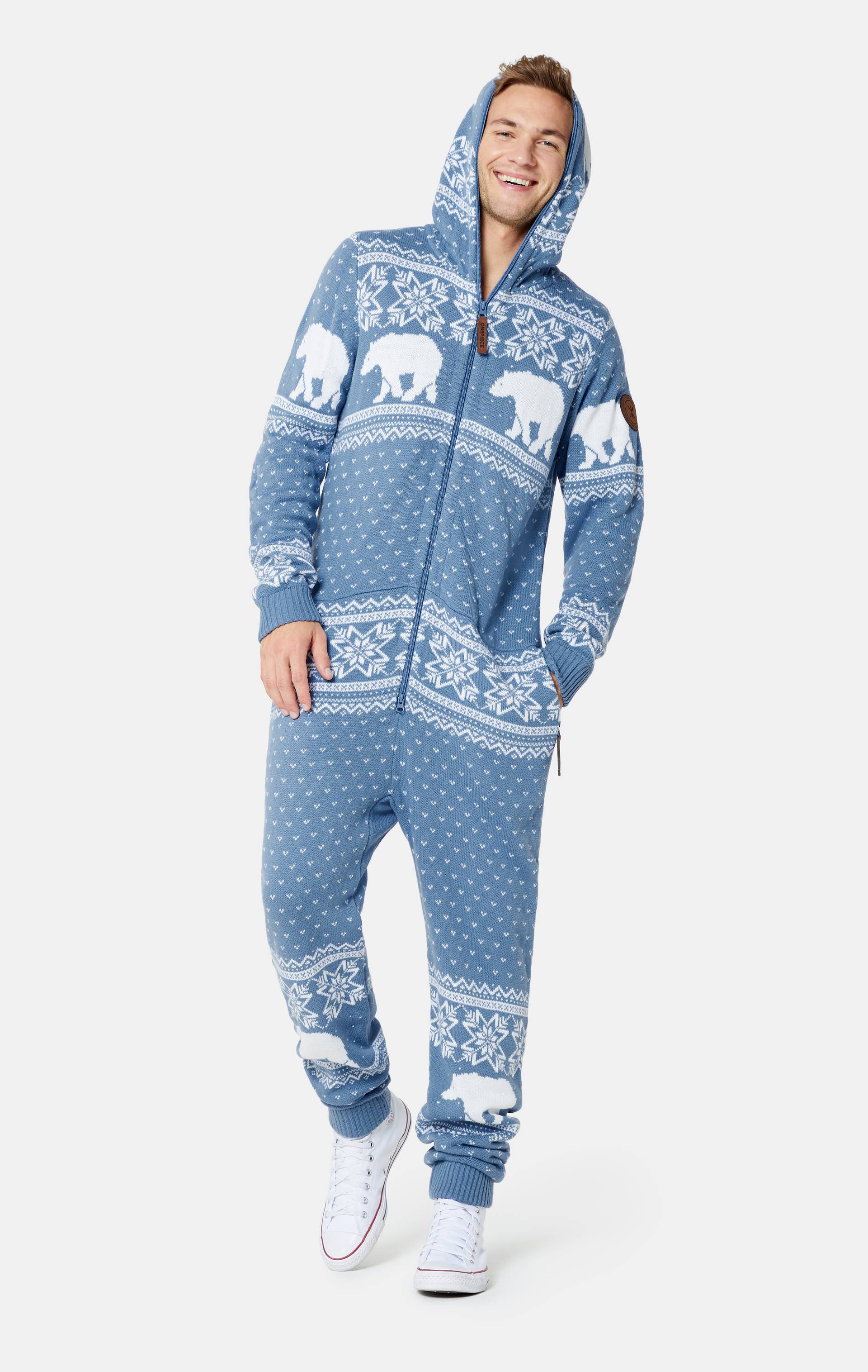 Onepiece Polar Bears Are Coming Jumpsuit Light Blue - 5