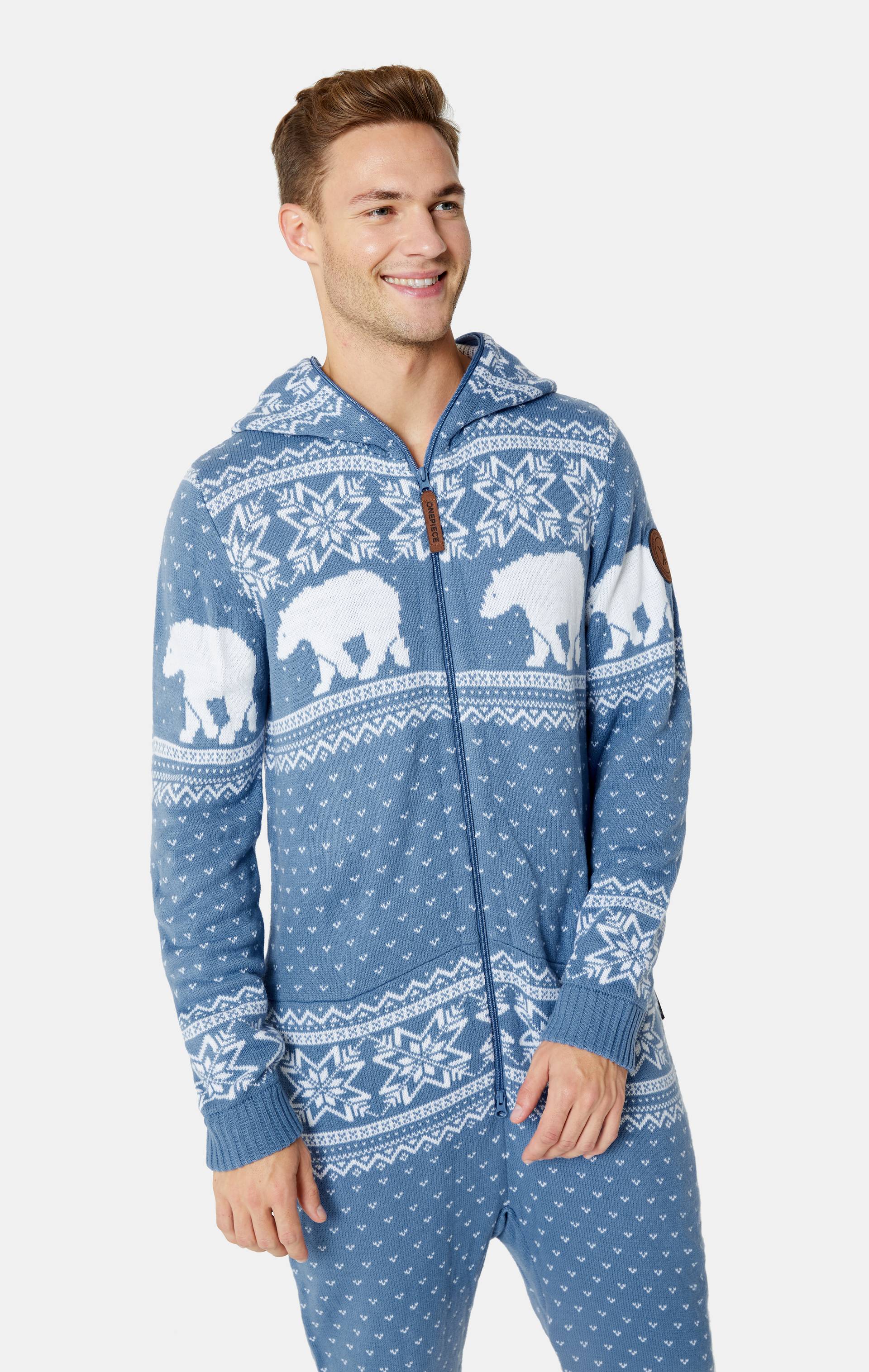 Onepiece Polar Bears Are Coming Jumpsuit Light Blue - 3