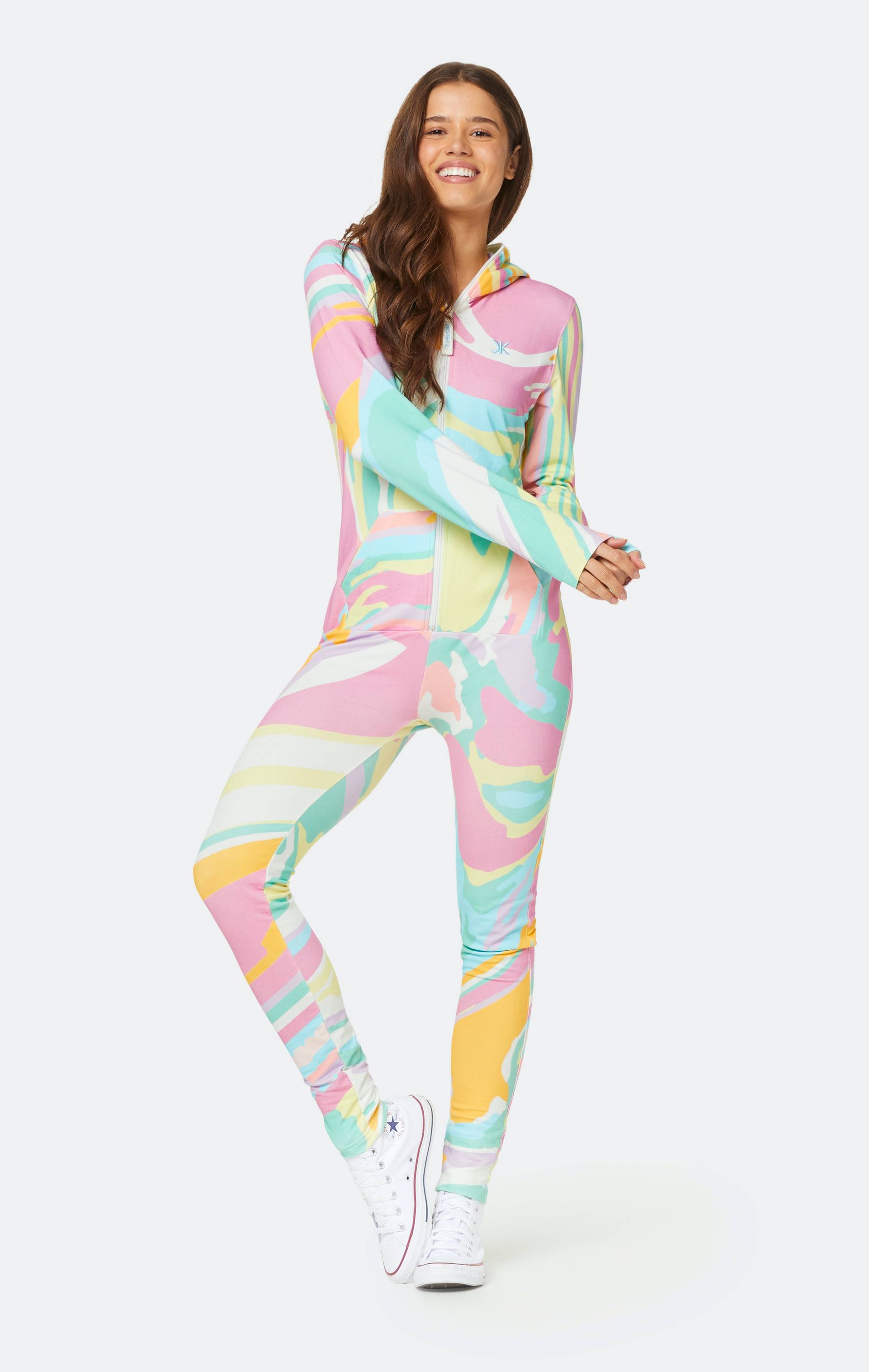 Onepiece Psychedelic Fitted Jumpsuit Multi - 2