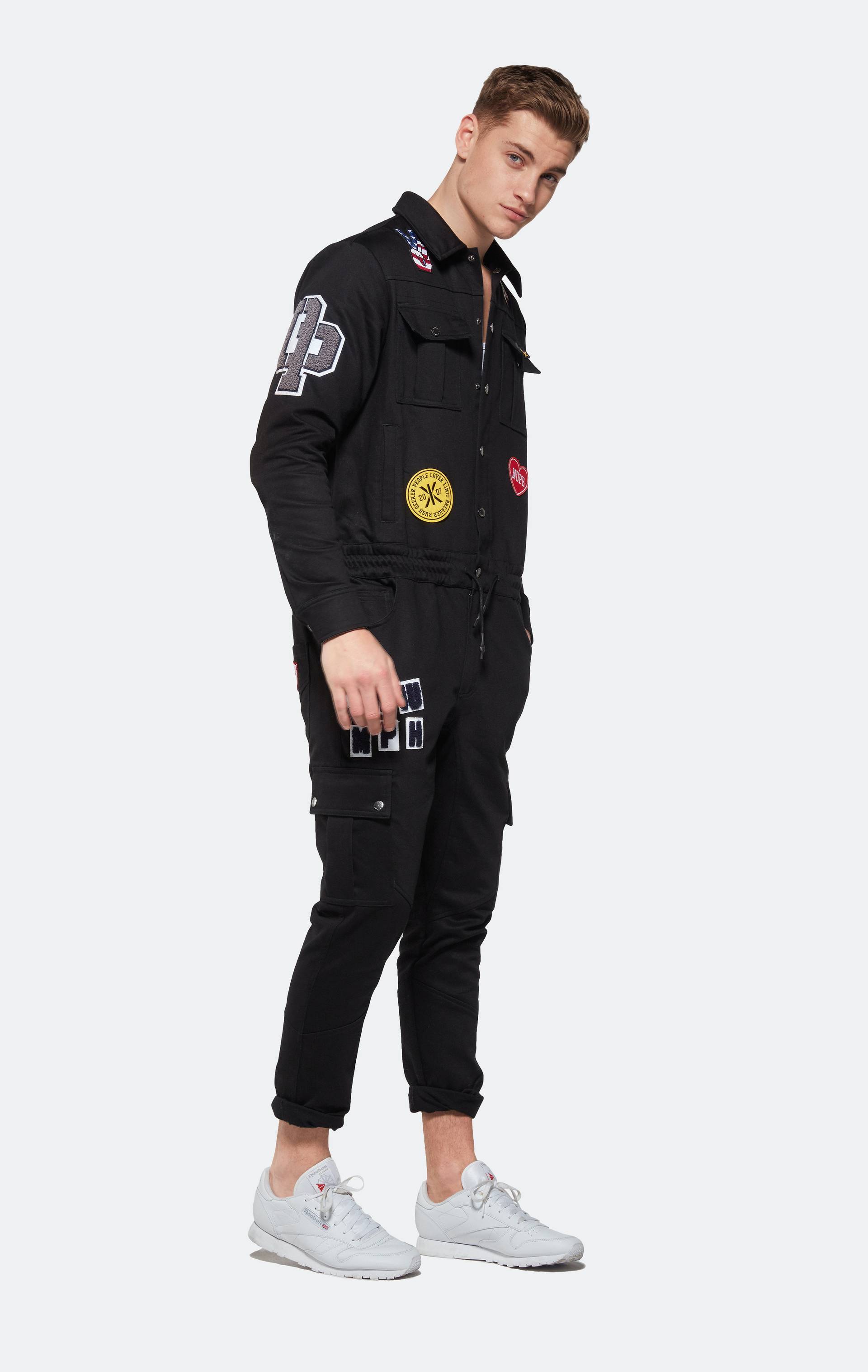 Onepiece Stamina Patch Jumpsuit Black - 3