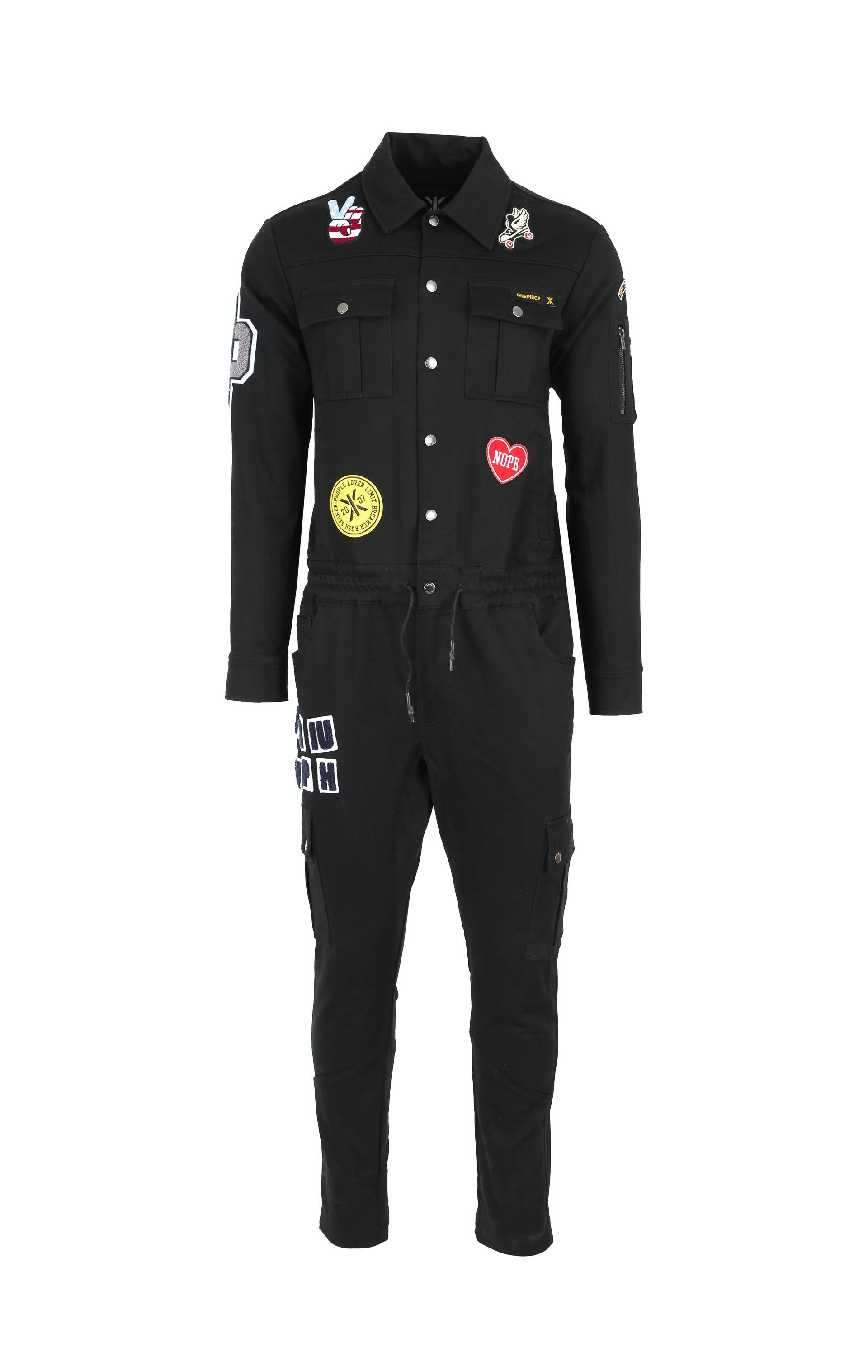 Onepiece Stamina Patch Jumpsuit Black - 1