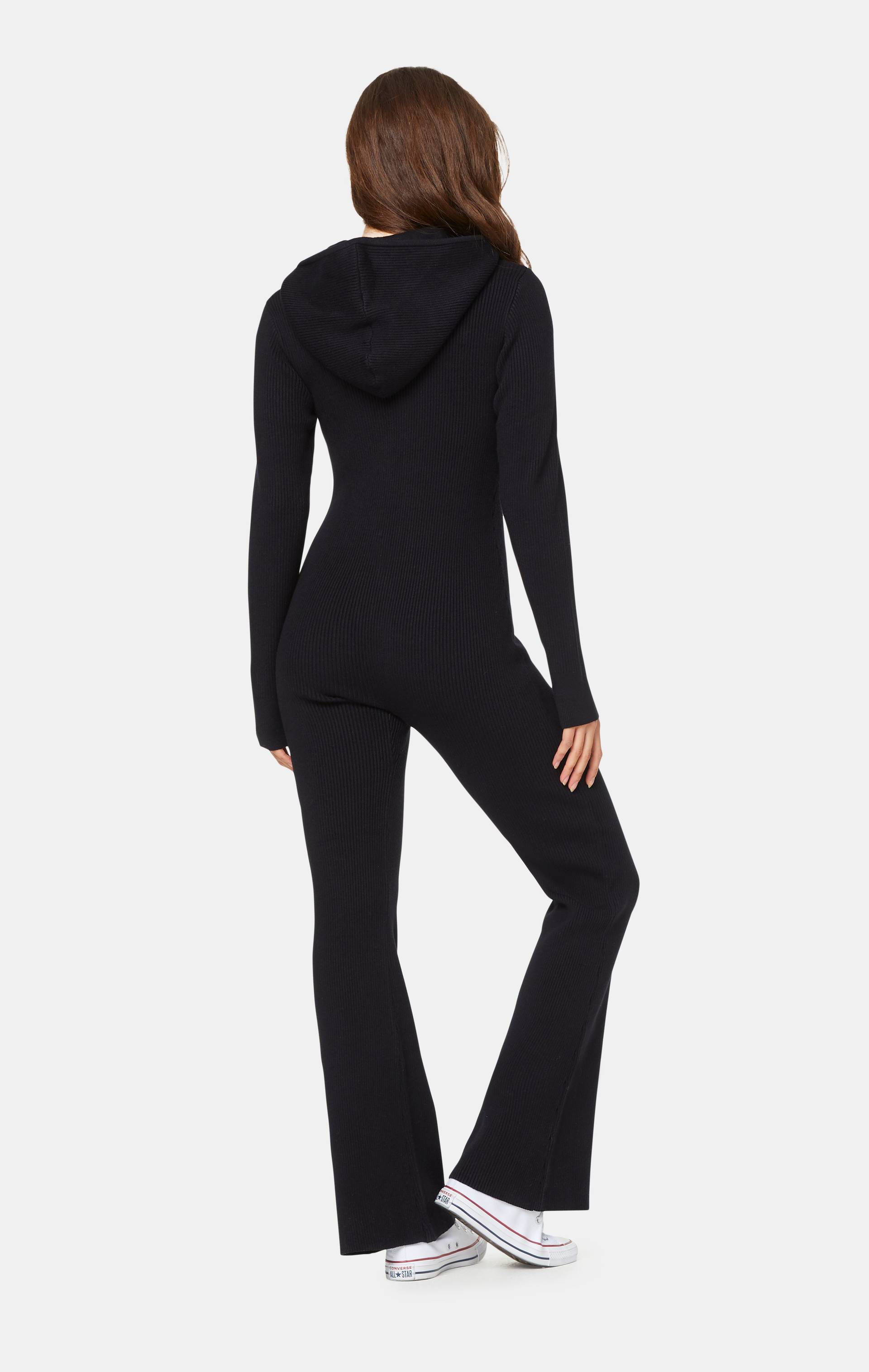 Onepiece The Rib Fitted Jumpsuit Black - 3