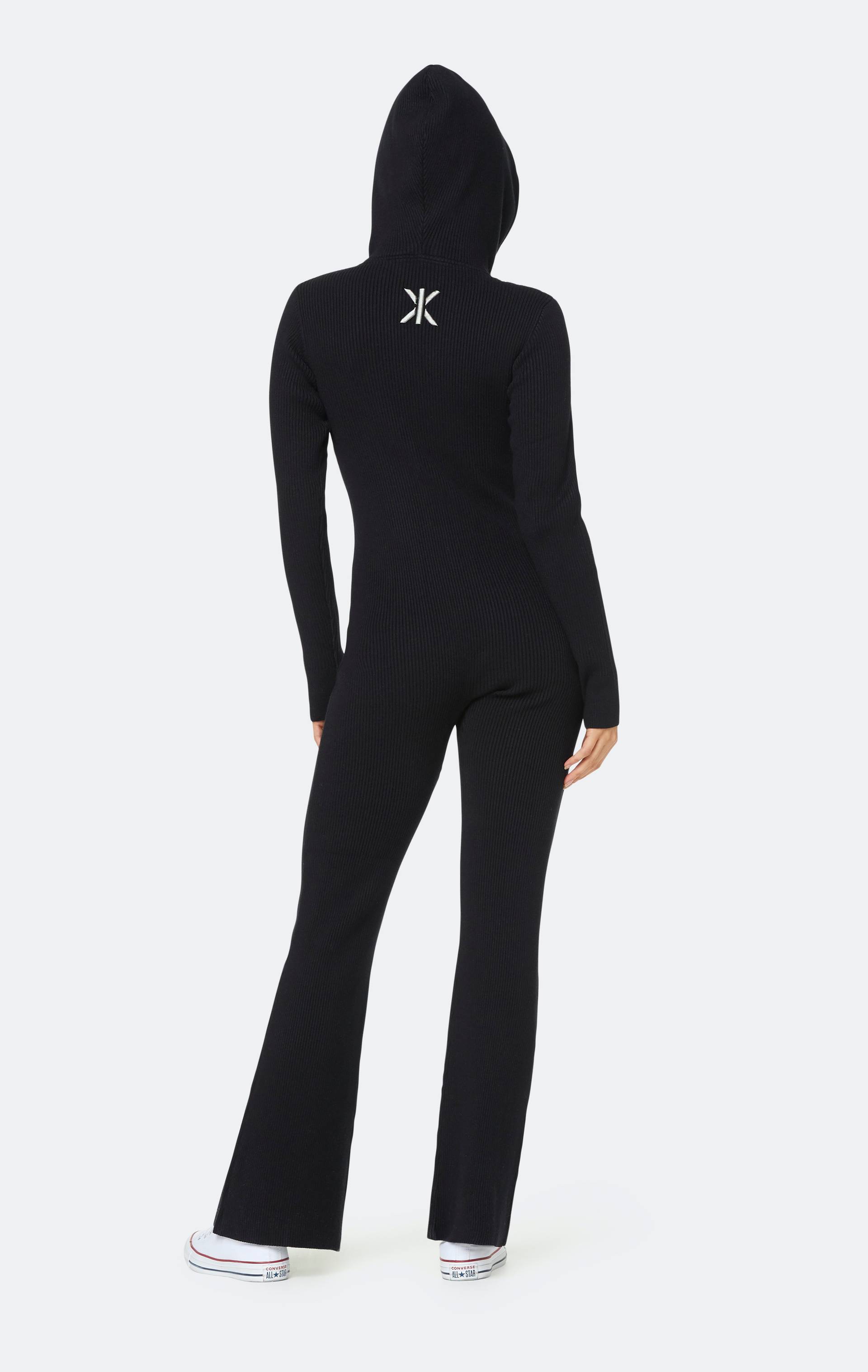 Onepiece The Rib Fitted Jumpsuit Black - 5