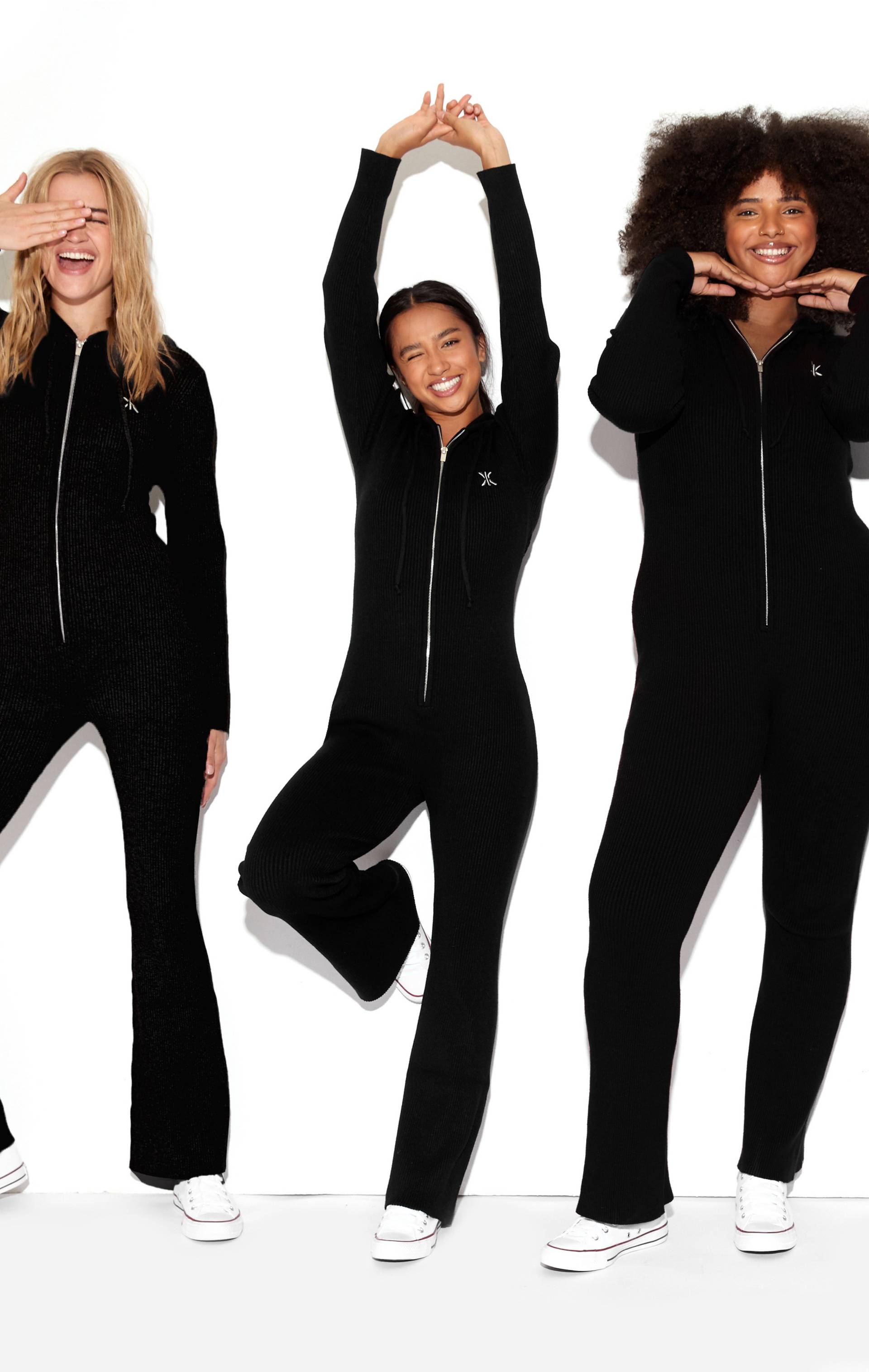Onepiece The Rib Fitted Jumpsuit Black - 6