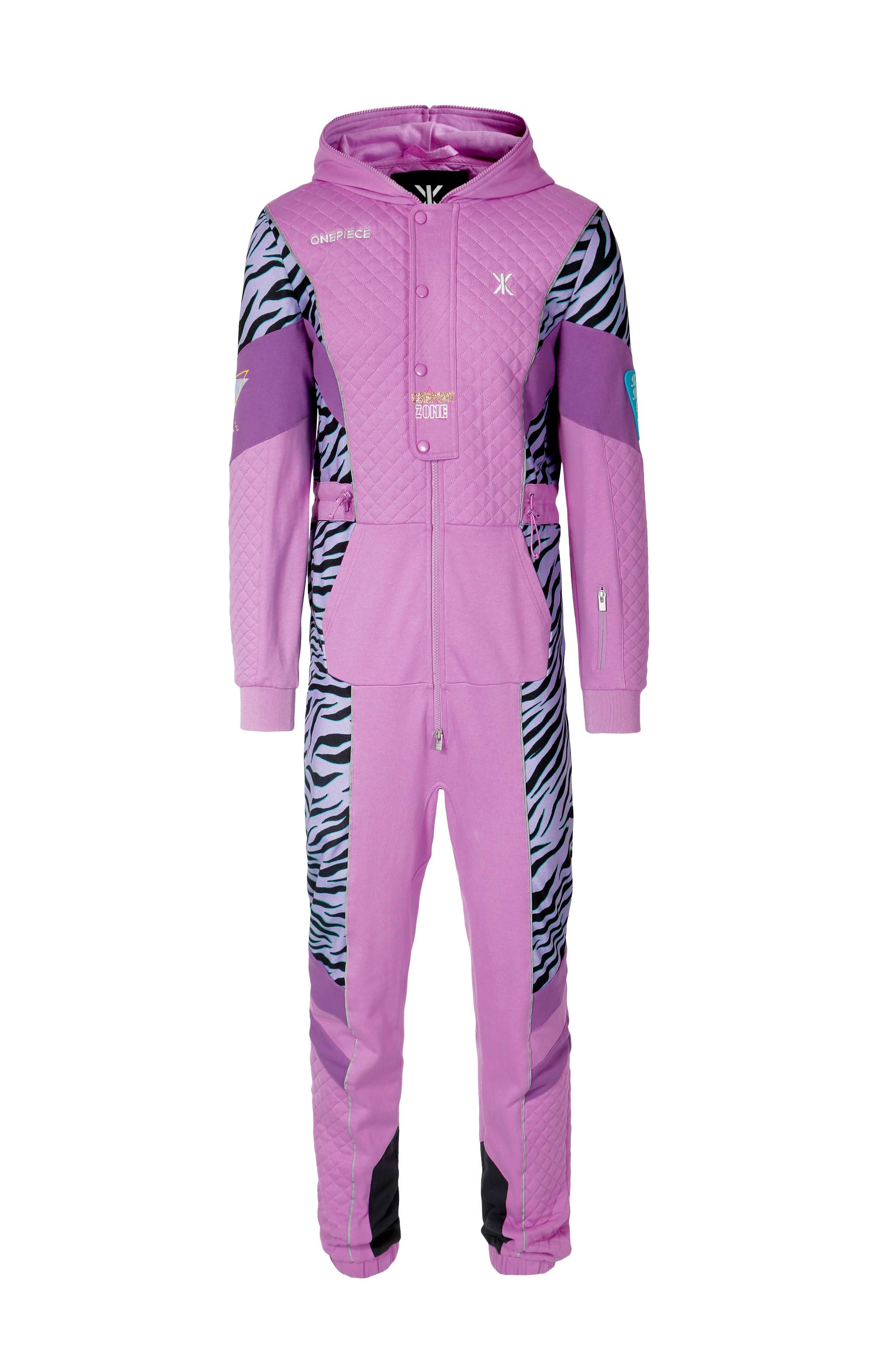 Onepiece Throwback Skiing Jumpsuit Pink - 1