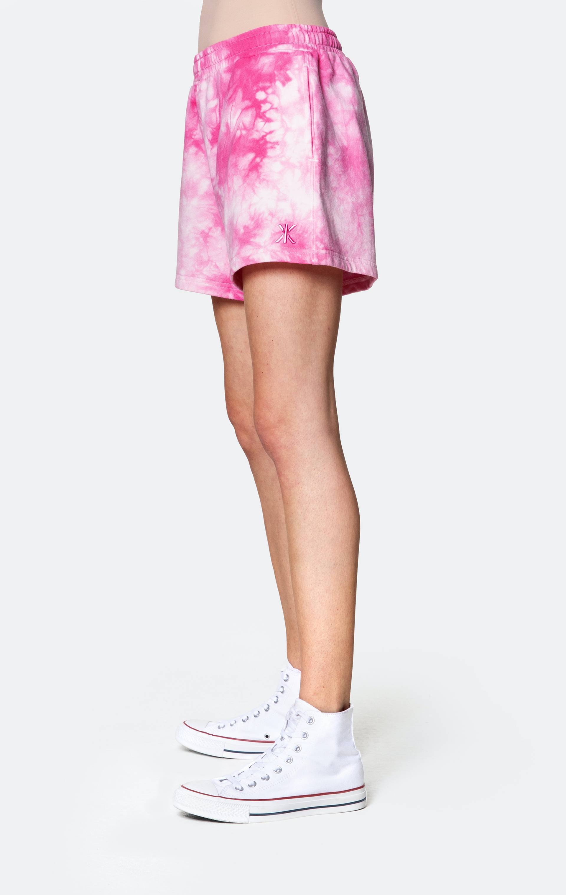 Onepiece Tie Dye Womens Shorts Pink - 4