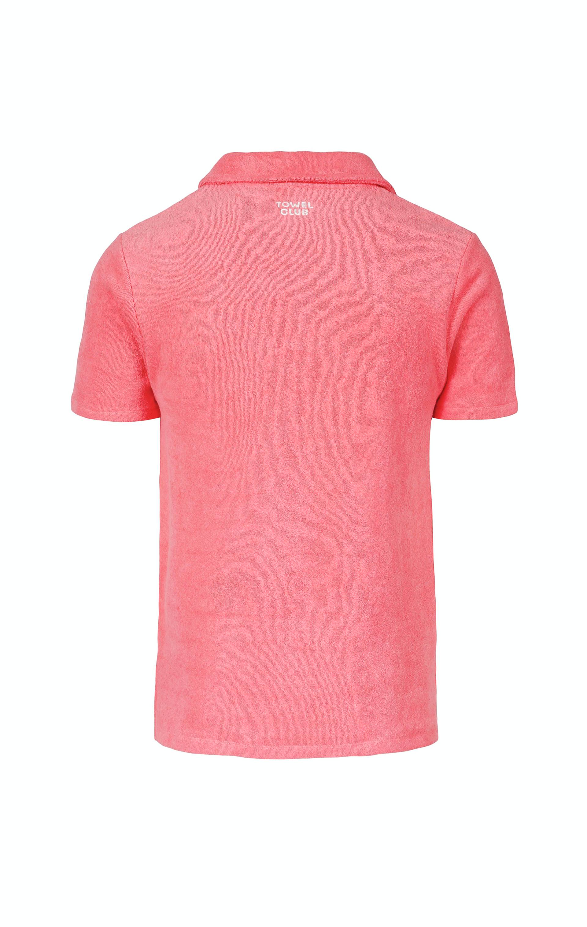 Onepiece Towel Club Piquet Shirt Coral - 5