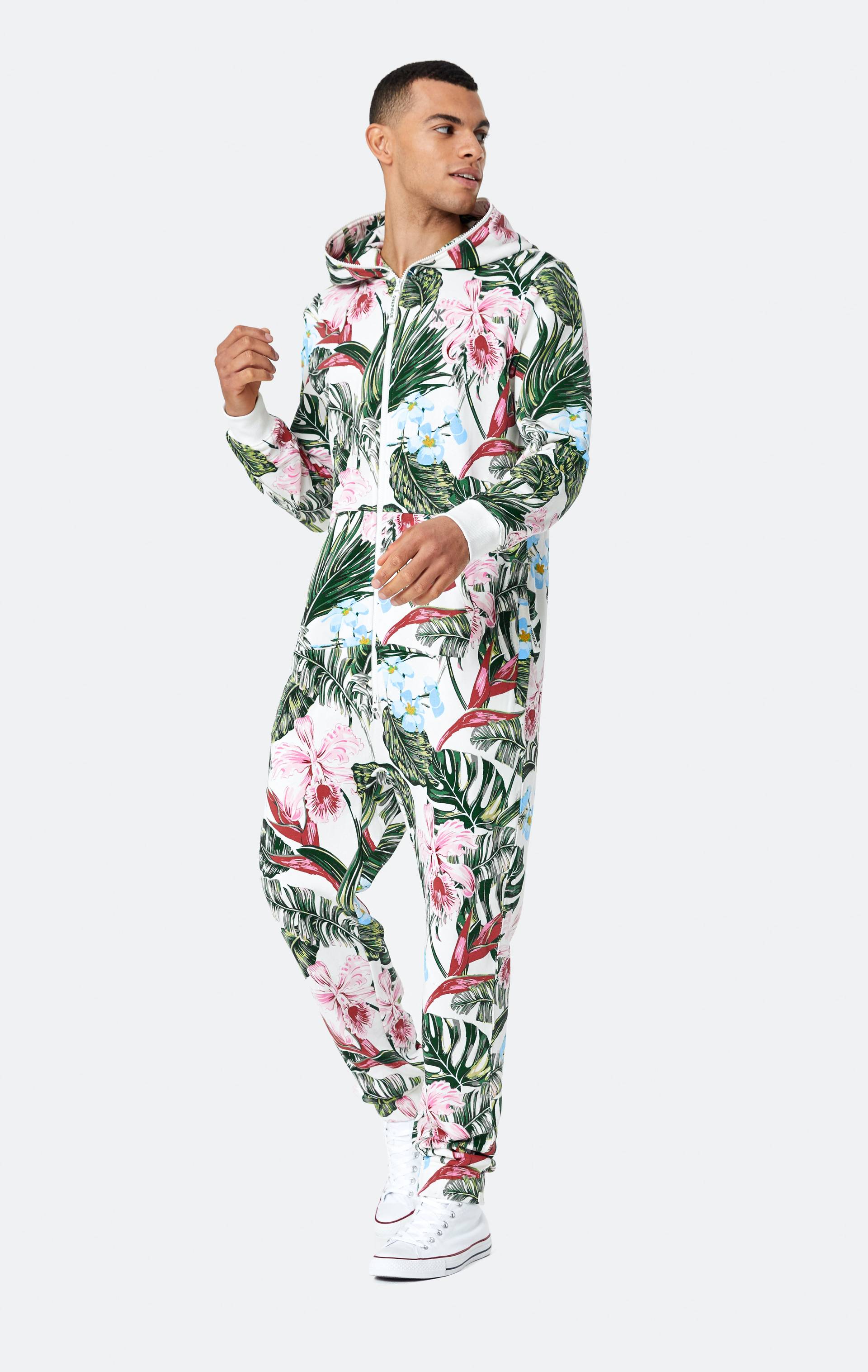 Onepiece Tropicana Jumpsuit Off-white - 2