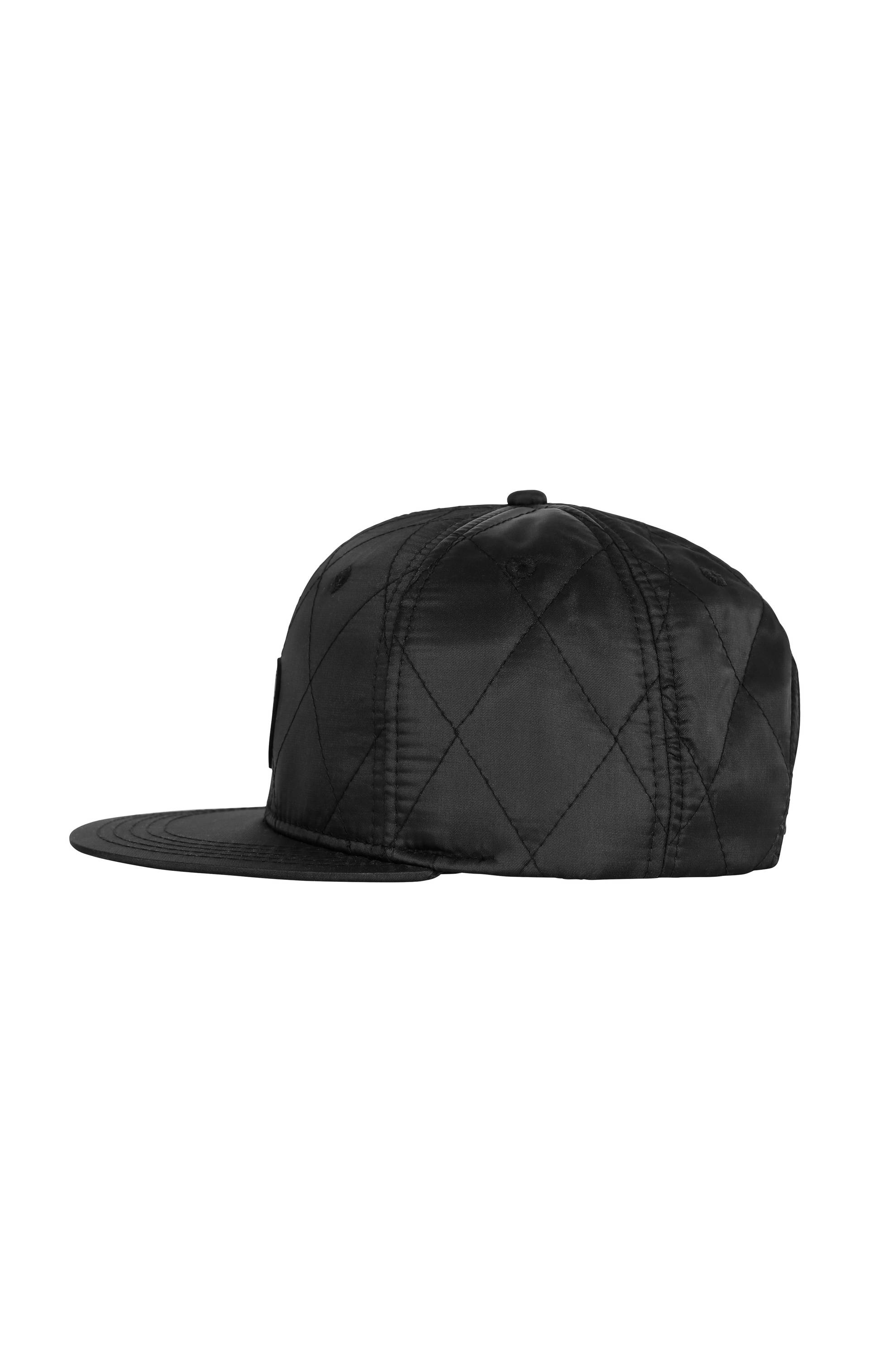 Onepiece Quilted Cap Snapback Black - 2