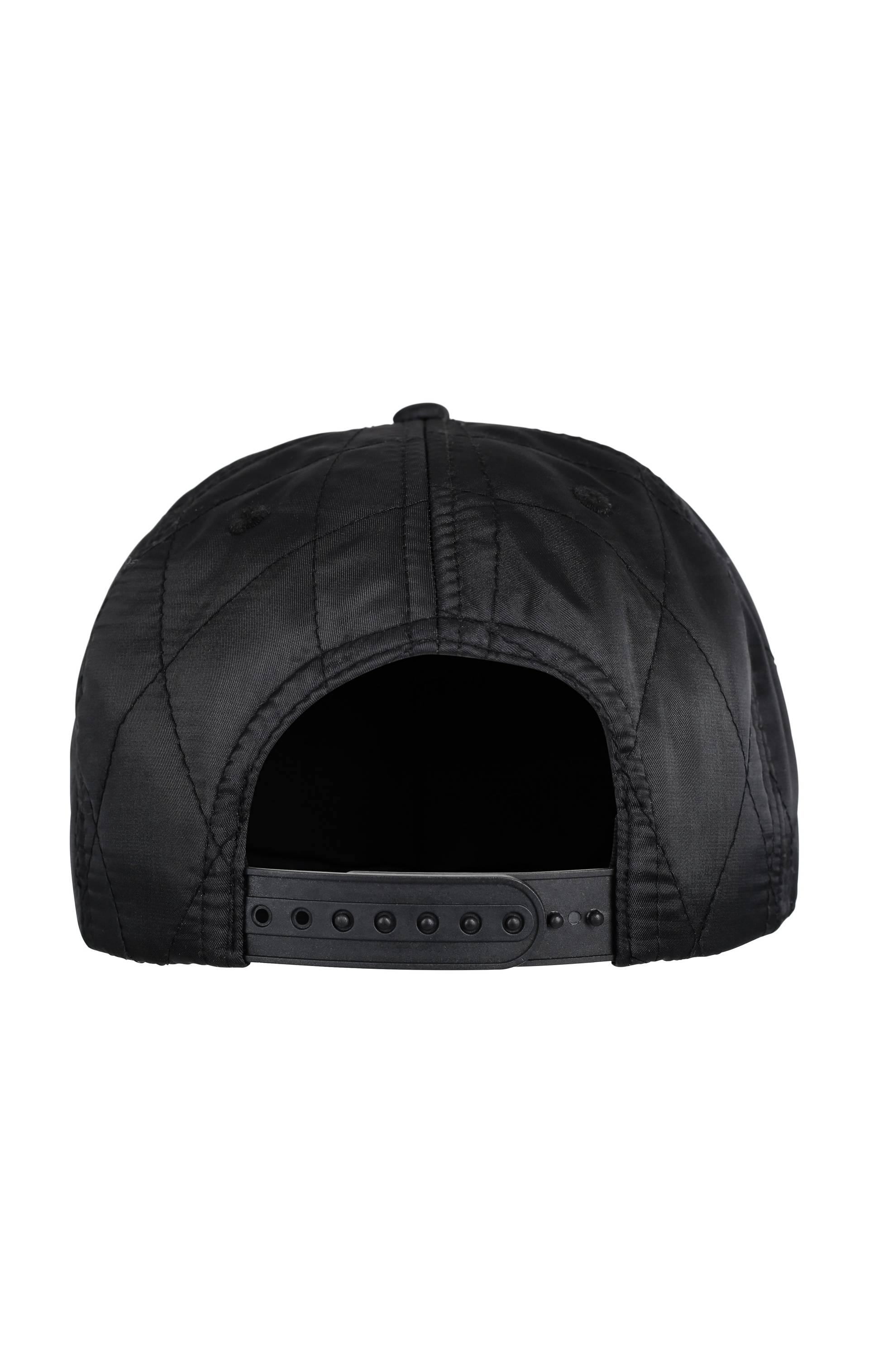 Onepiece Quilted Cap Snapback Black - 3