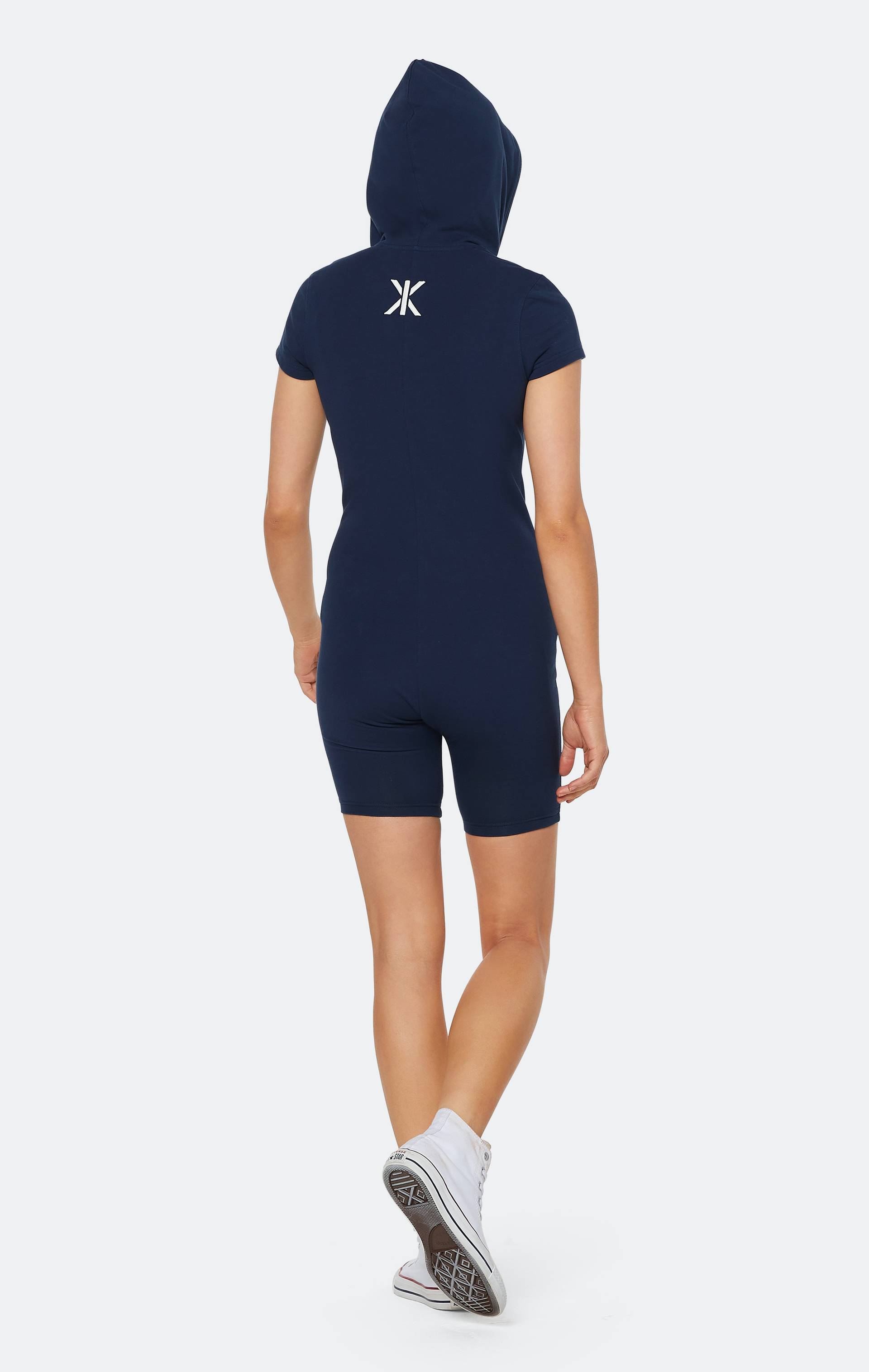 Onepiece Original Fitted Short Jumpsuit Navy - 5