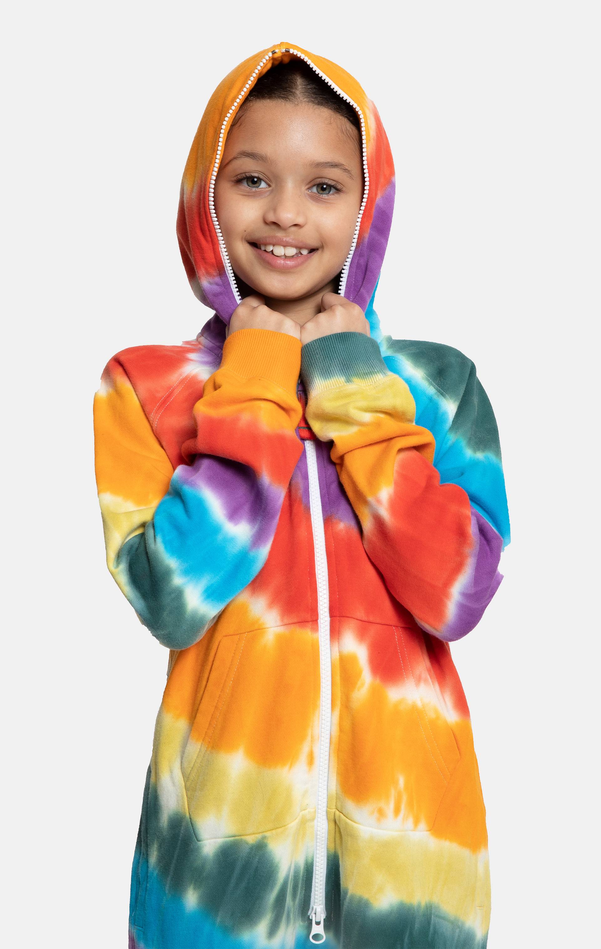 Onepiece Rainbow Pride Short KIDS Jumpsuit Multi Tie-Dye - 5