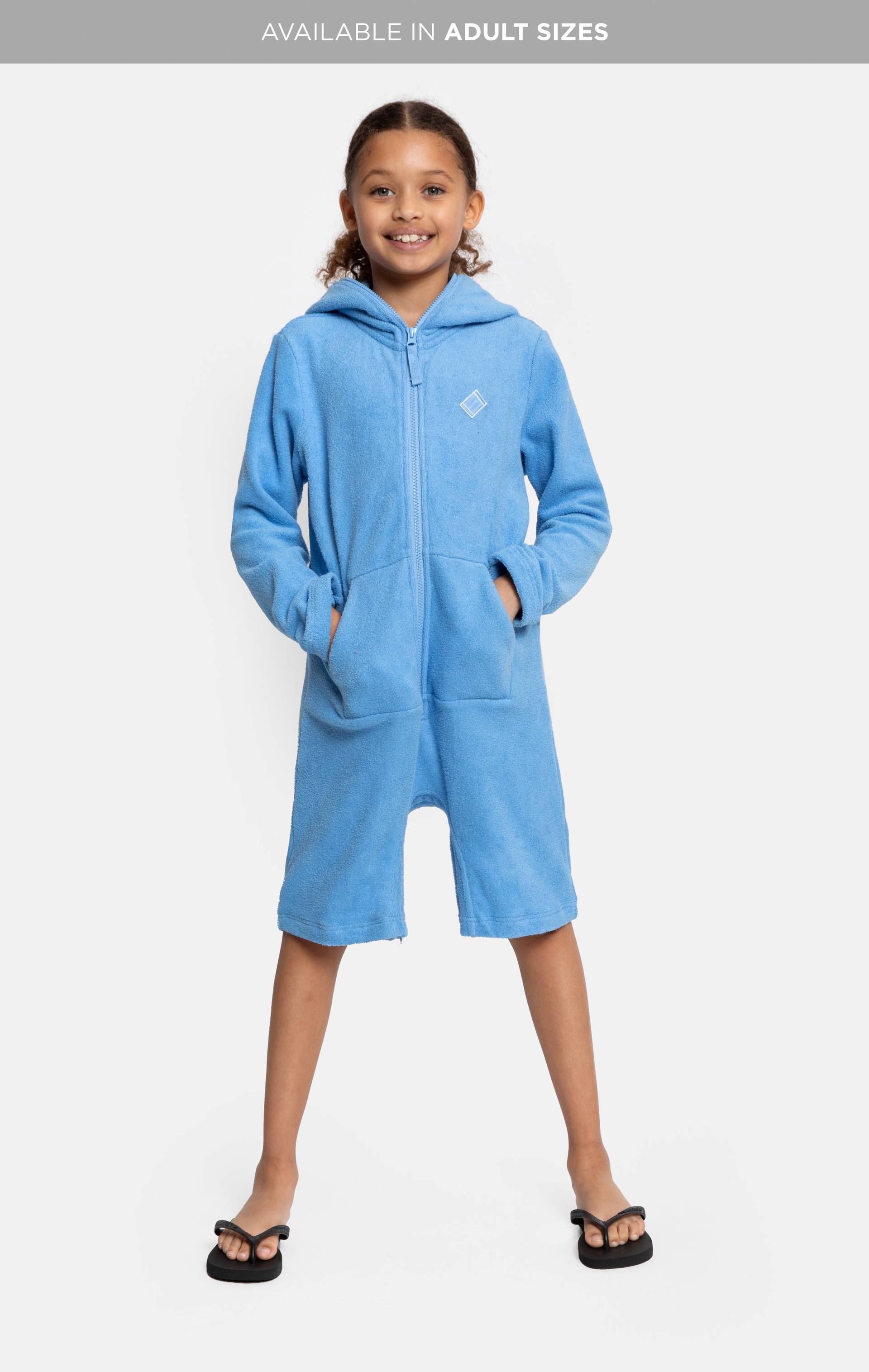 Onepiece Towel Club Short KIDS Jumpsuit Mid Blue - 3