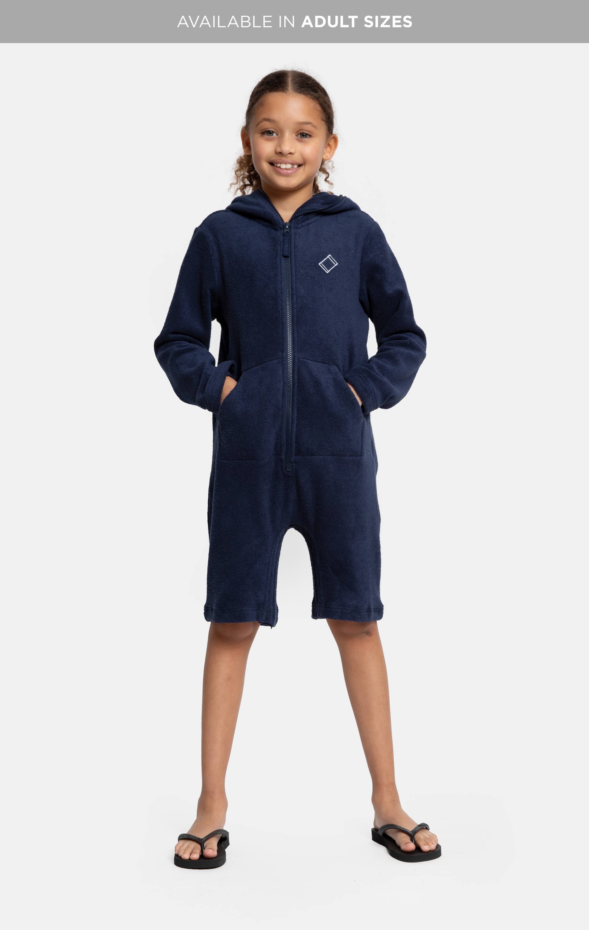 Onepiece Towel Club Short KIDS Jumpsuit Navy - 3