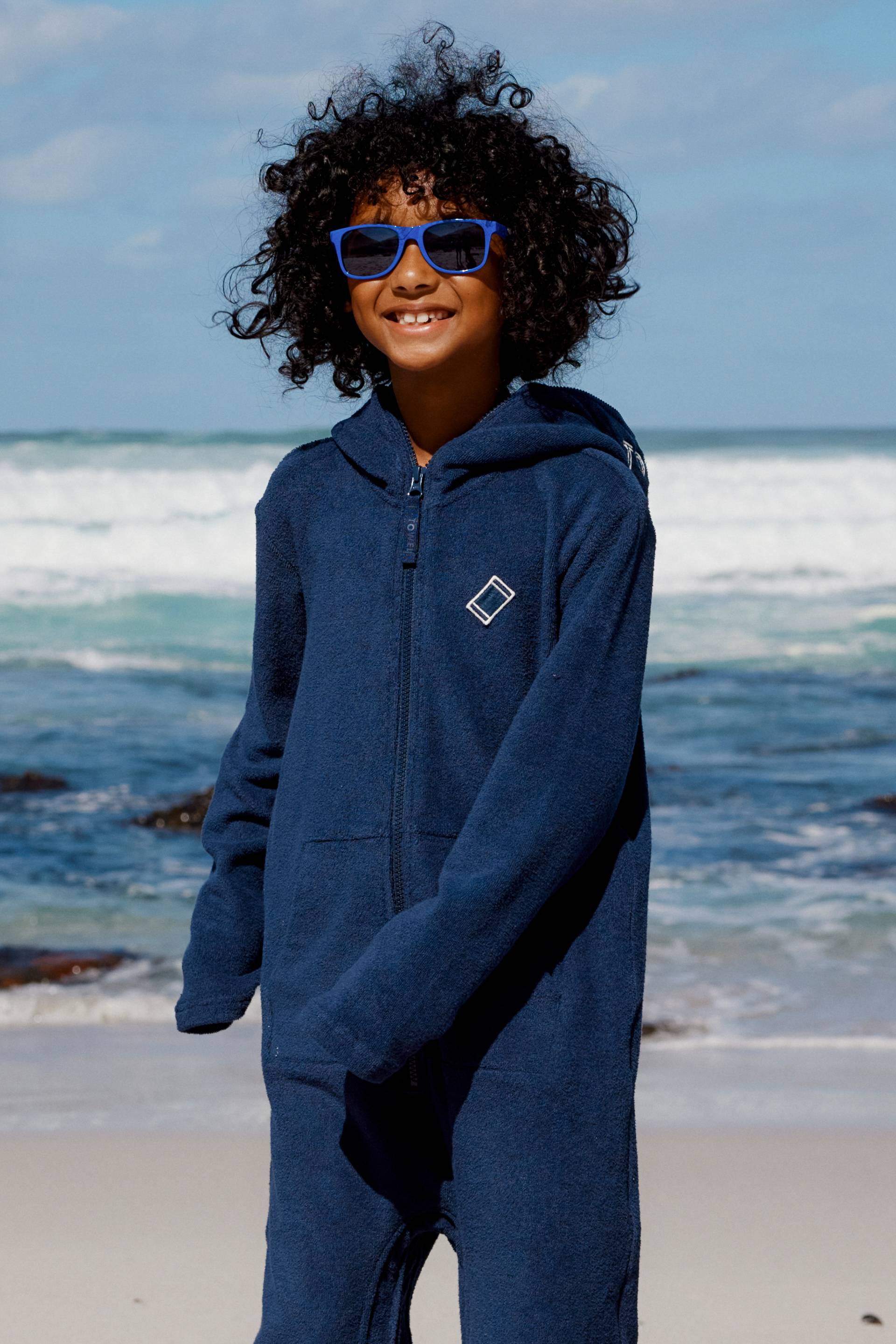 Onepiece Towel Club Short KIDS Jumpsuit Navy - 9