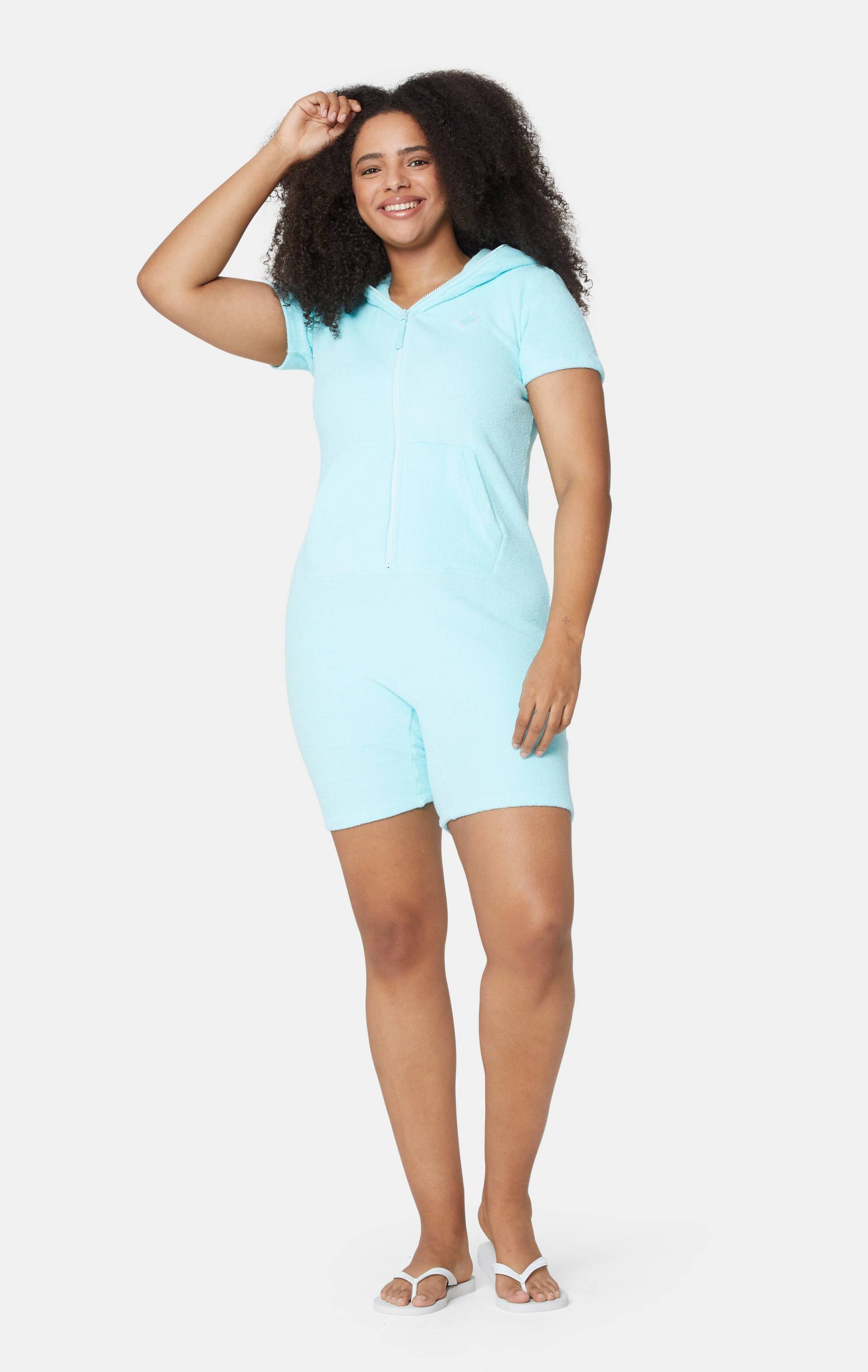 Onepiece Towel Club Fitted Short Jumpsuit Mint - 9