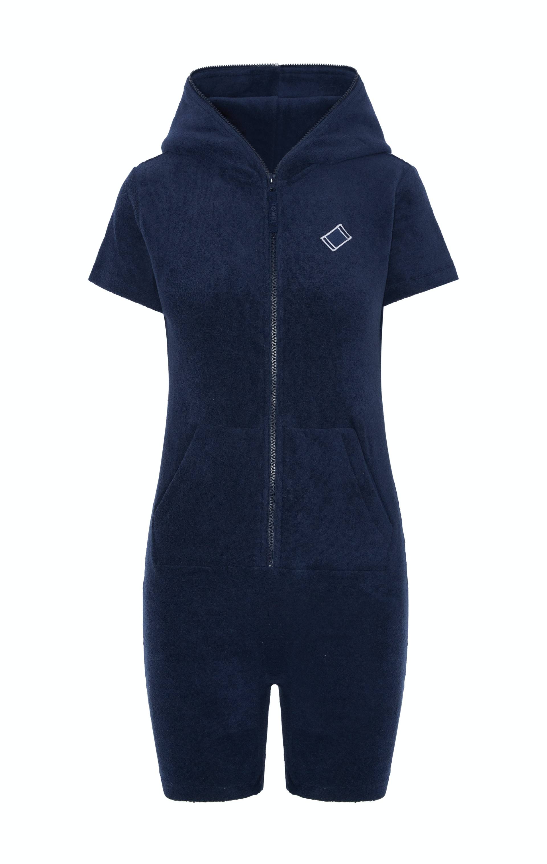 Onepiece Towel Club Fitted Short Jumpsuit Navy - 1