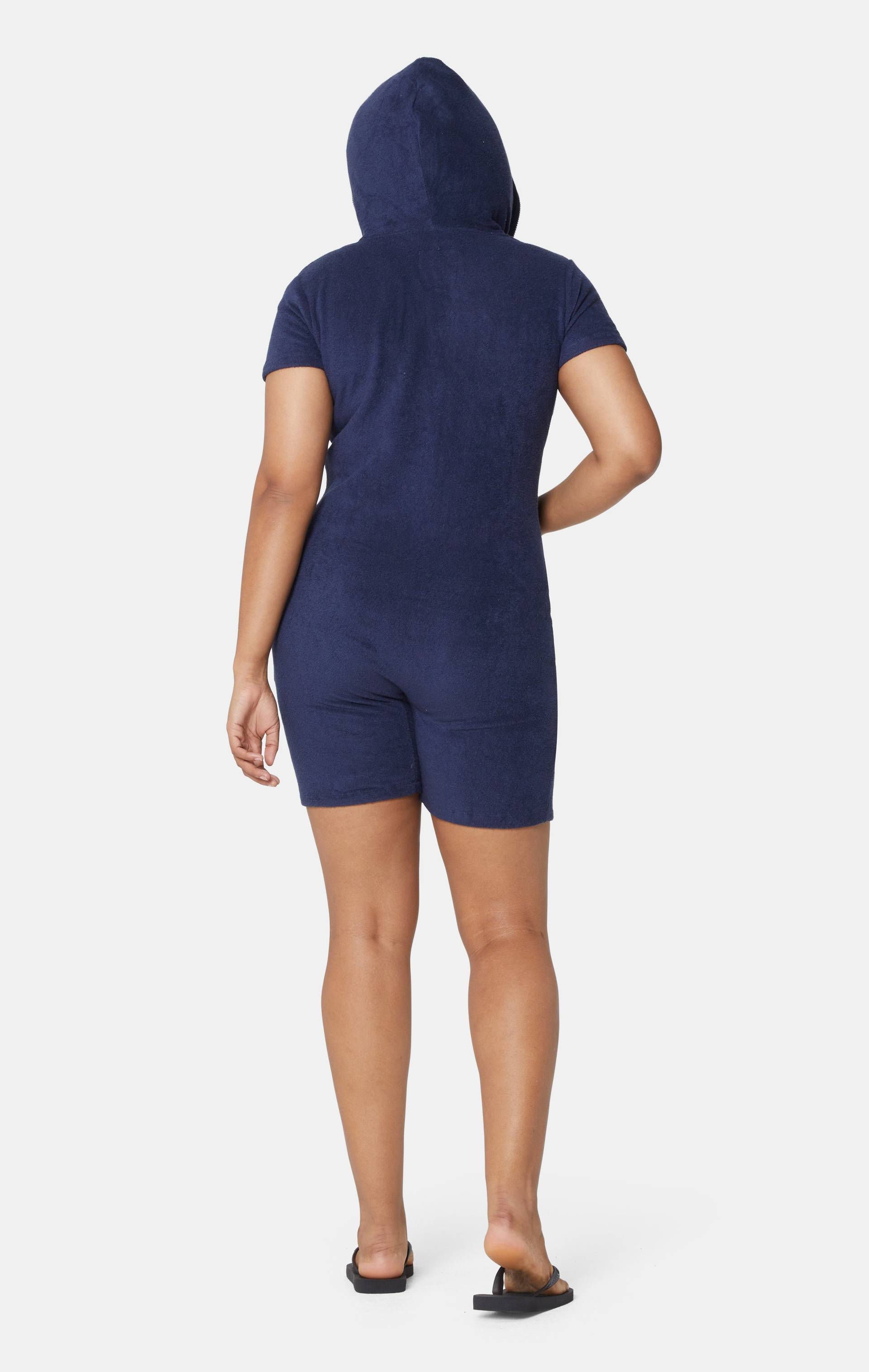 Onepiece Towel Club Fitted Short Jumpsuit Navy - 12