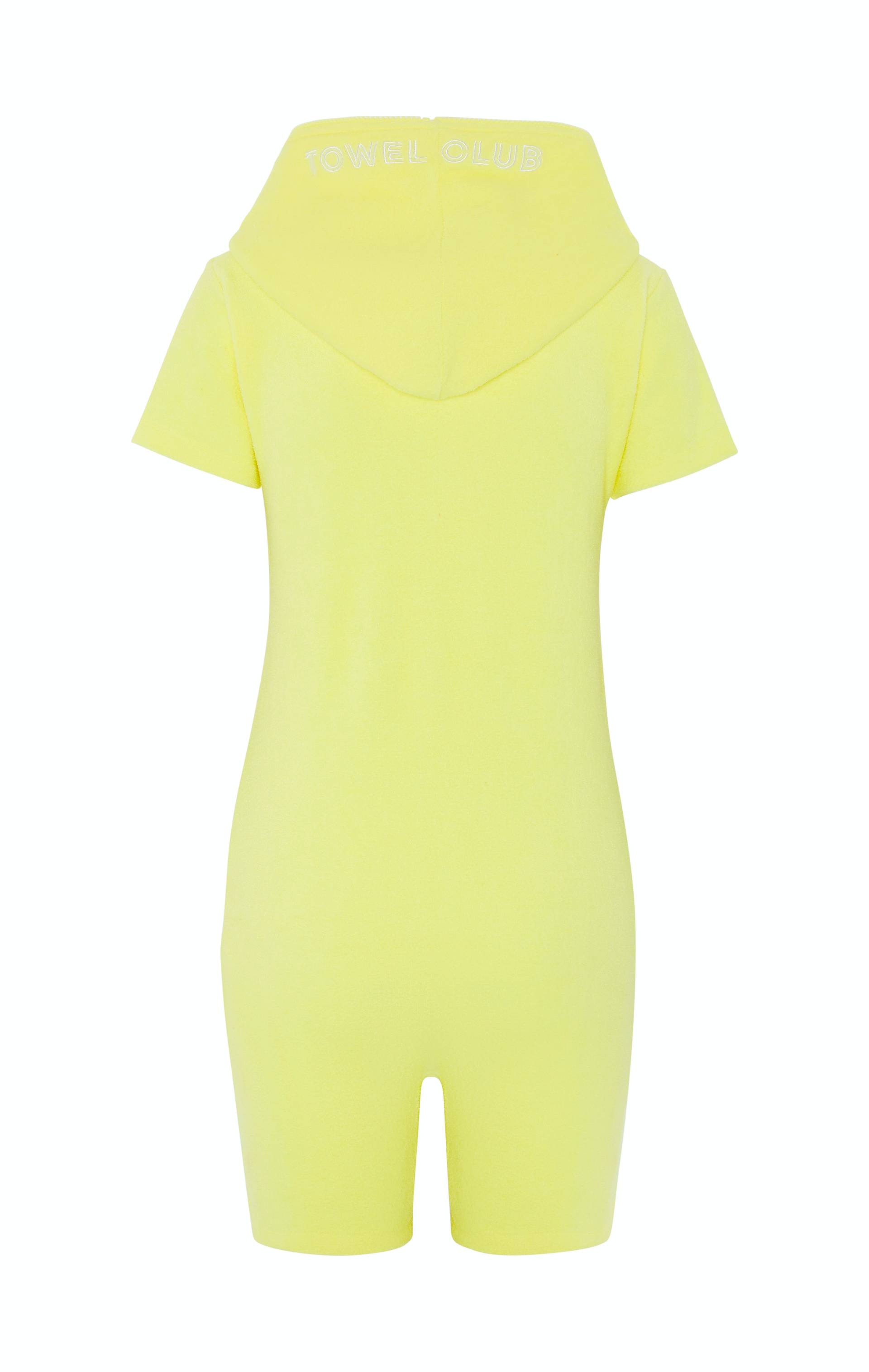 Onepiece Towel Club Fitted Short Jumpsuit Yellow - 2